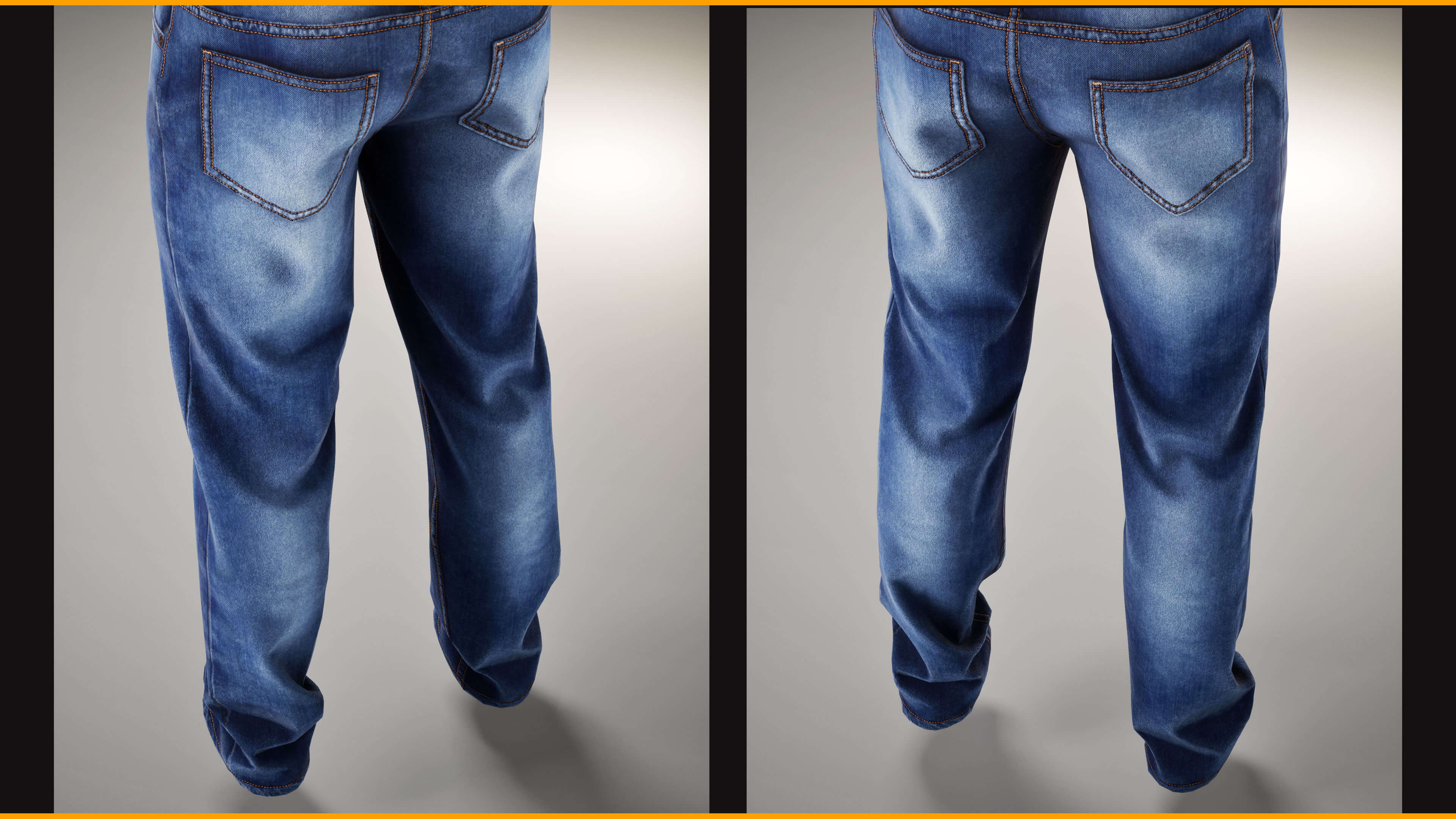 Jeans 002 ZBrush / Clo3D & Marvelous Designer / Substan 3D Model