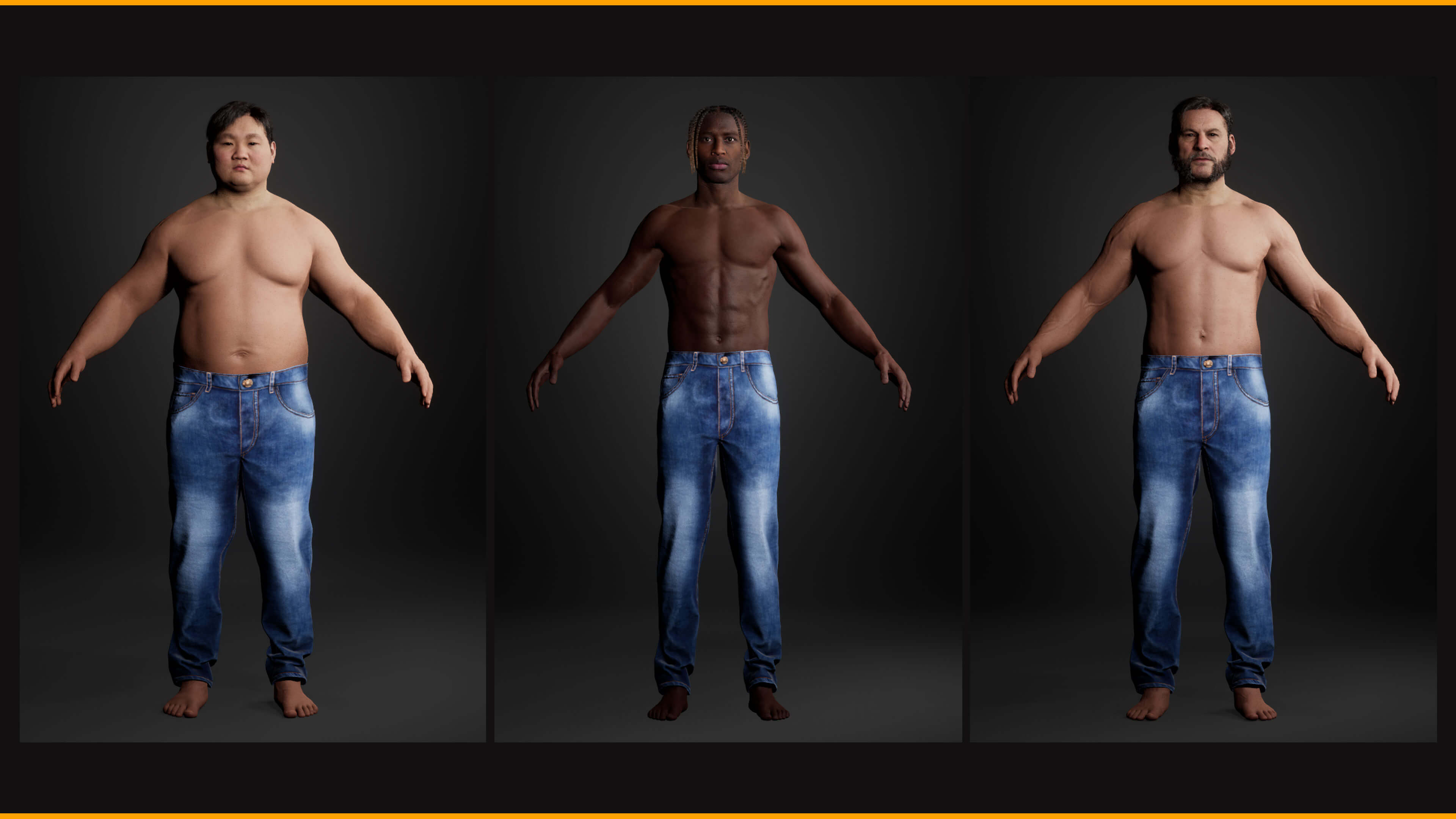 Jeans 002 ZBrush / Clo3D & Marvelous Designer / Substan 3D Model