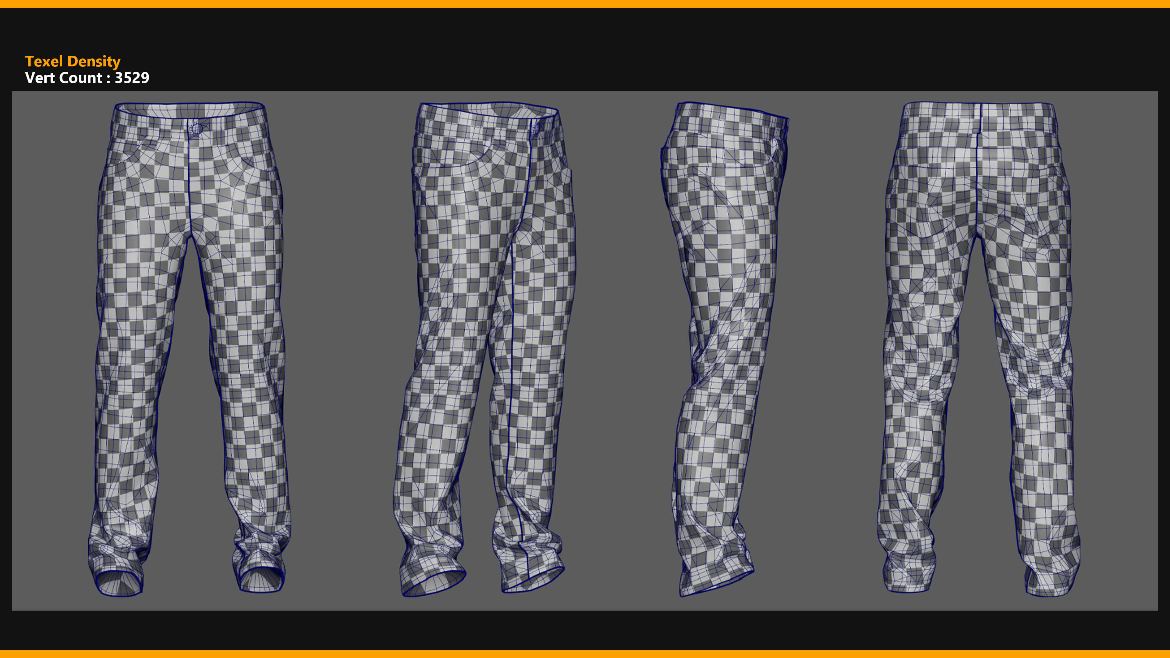 Jeans 002 ZBrush / Clo3D & Marvelous Designer / Substan 3D Model