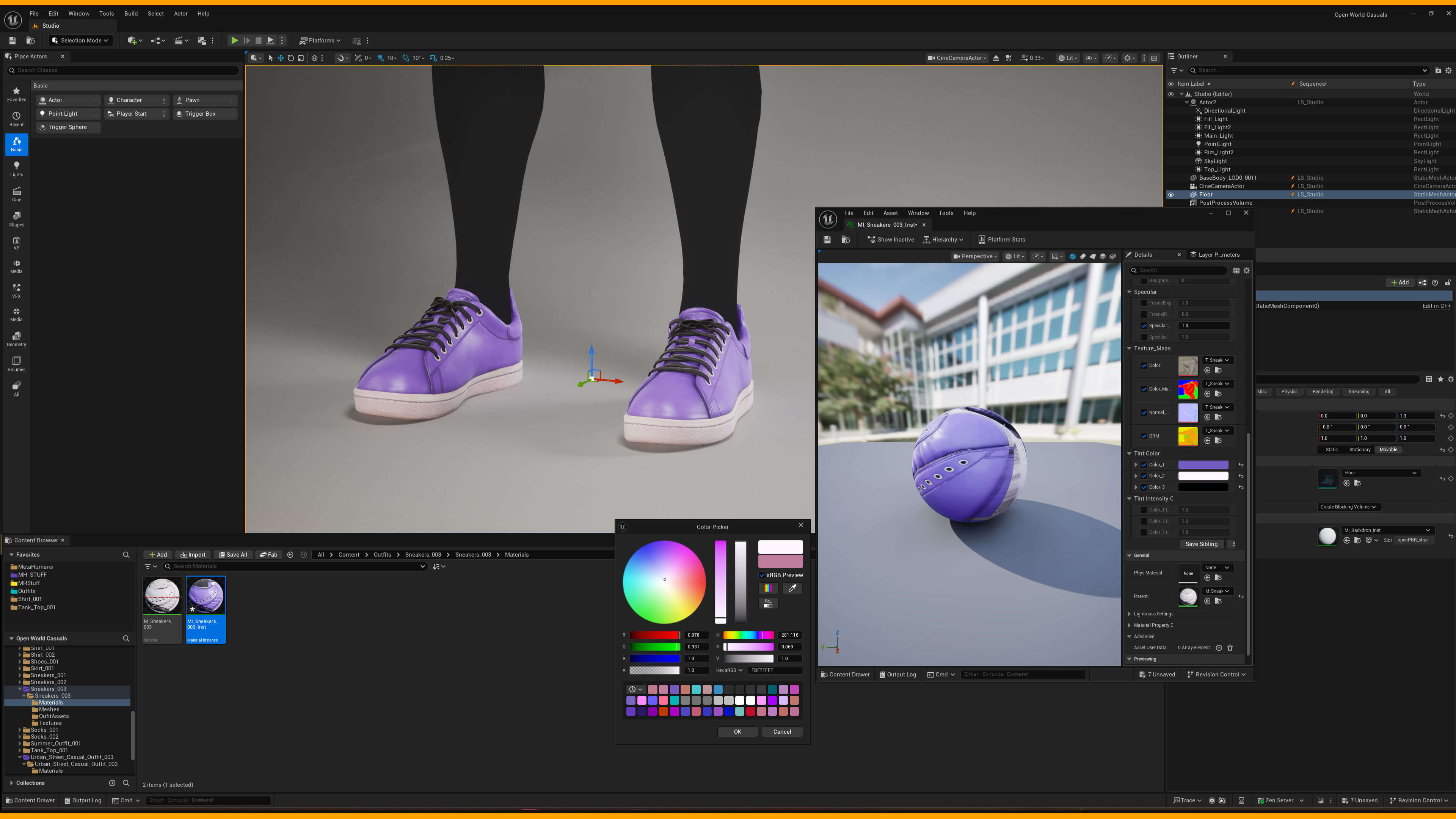Sneakers 003 ZBrush / Substance Painter / MHPKG 3D Model