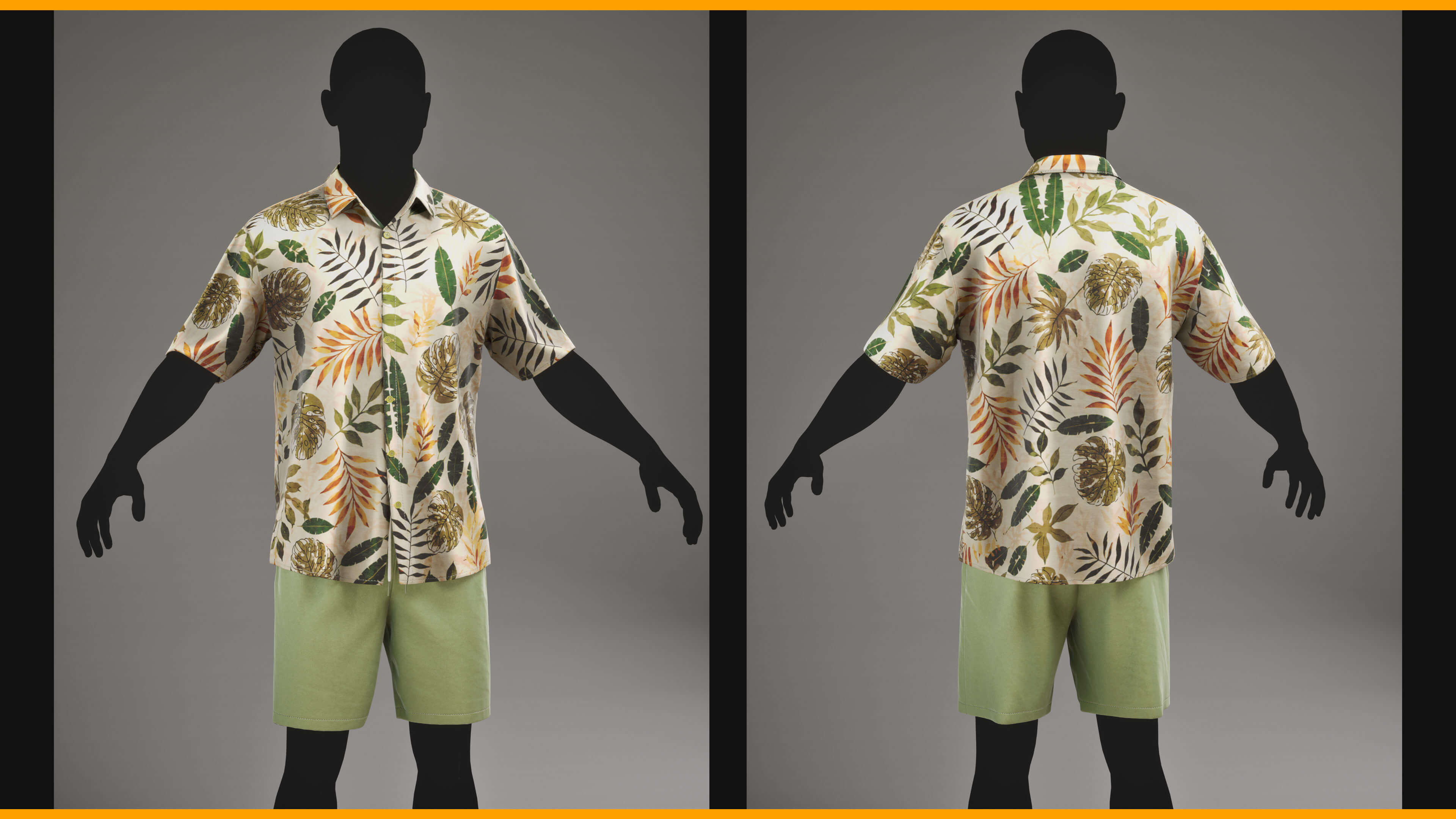 Tropical Summer Outfit for Matahuman 006 - MHPKG 3D Model