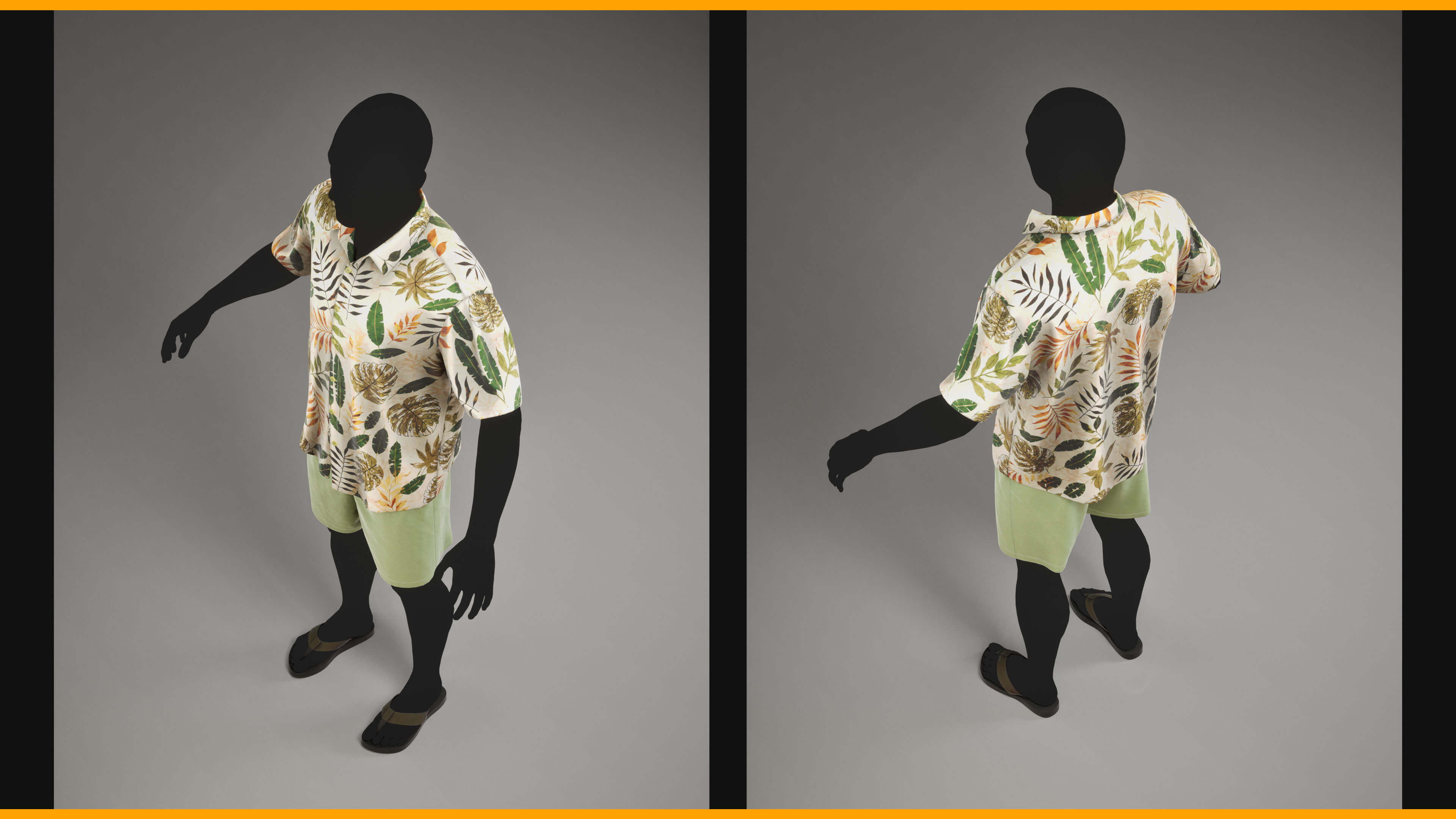 Tropical Summer Outfit for Matahuman 006 - MHPKG 3D Model