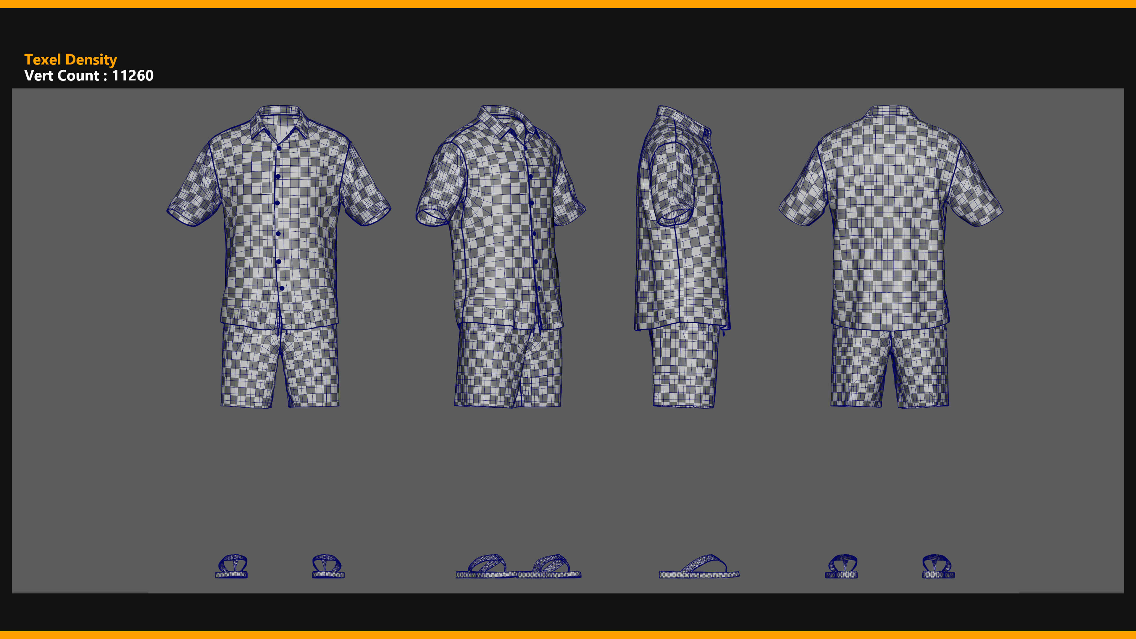 Tropical Summer Outfit for Matahuman 006 - MHPKG 3D Model