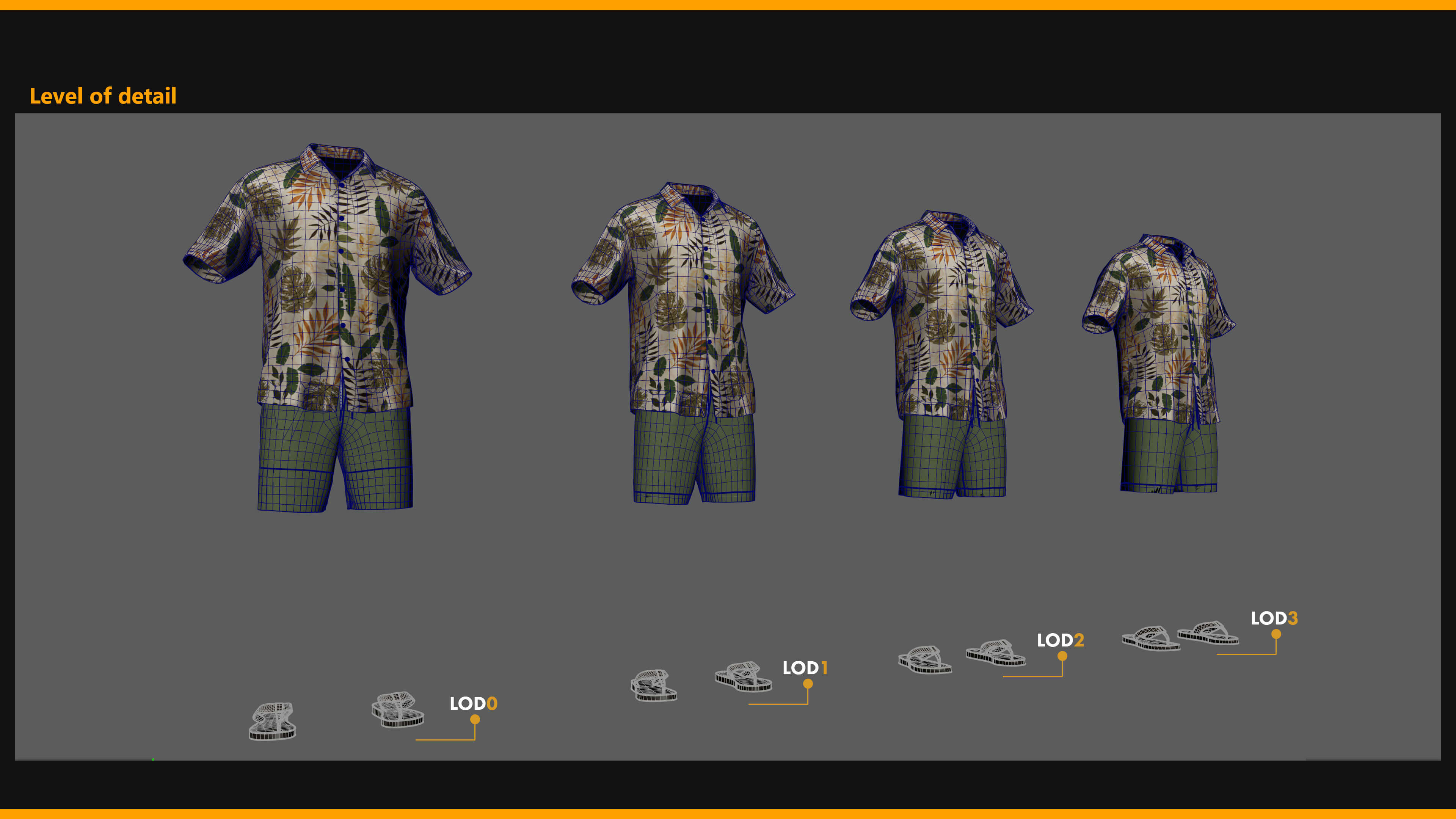 Tropical Summer Outfit for Matahuman 006 - MHPKG 3D Model