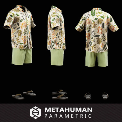 Tropical Summer Outfit for Matahuman 006 - MHPKG