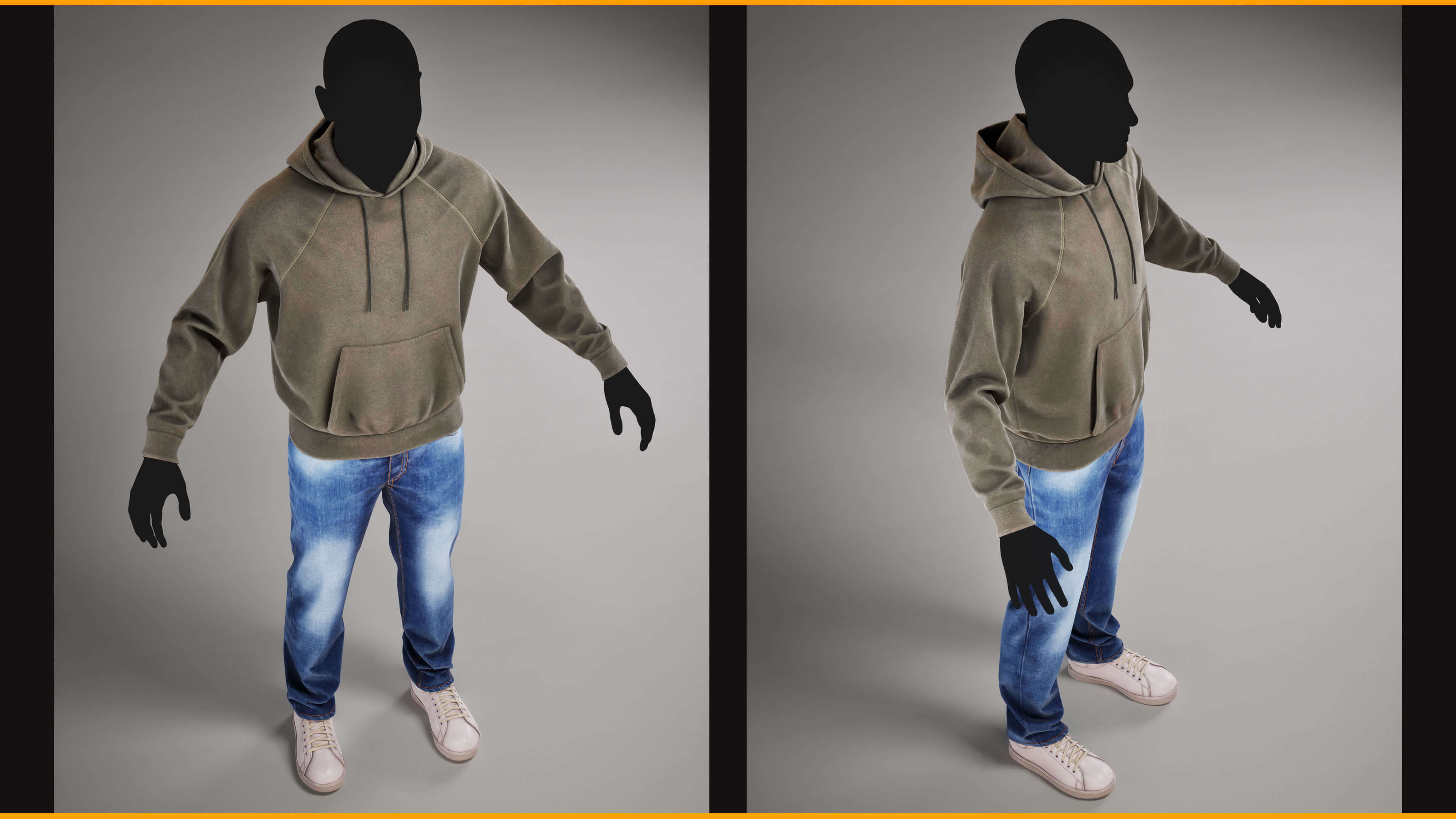 Urban Street Casual Outfit 003 ZBrush / Clo3D & Marvelo 3D Model