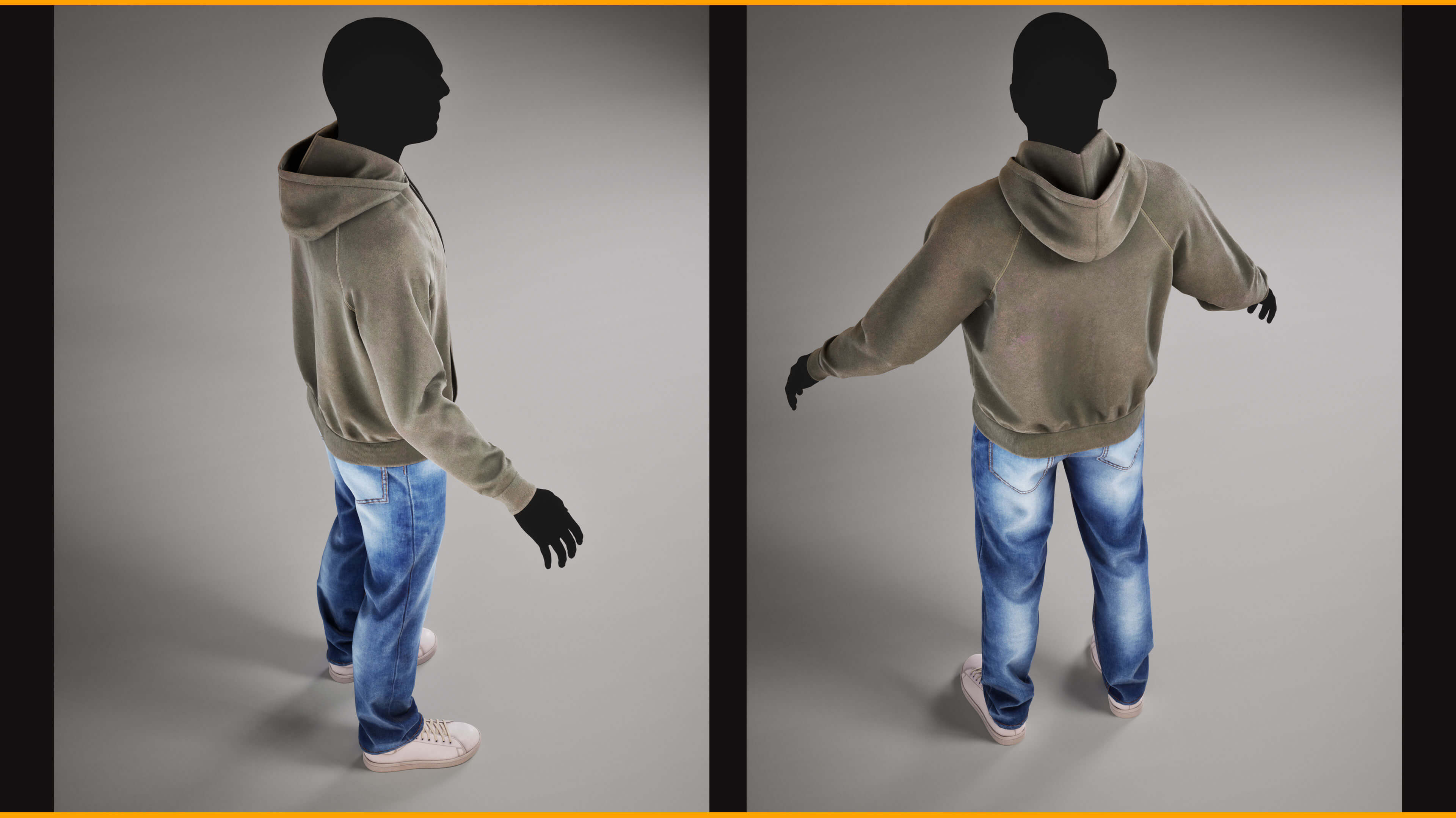 Urban Street Casual Outfit 003 ZBrush / Clo3D & Marvelo 3D Model