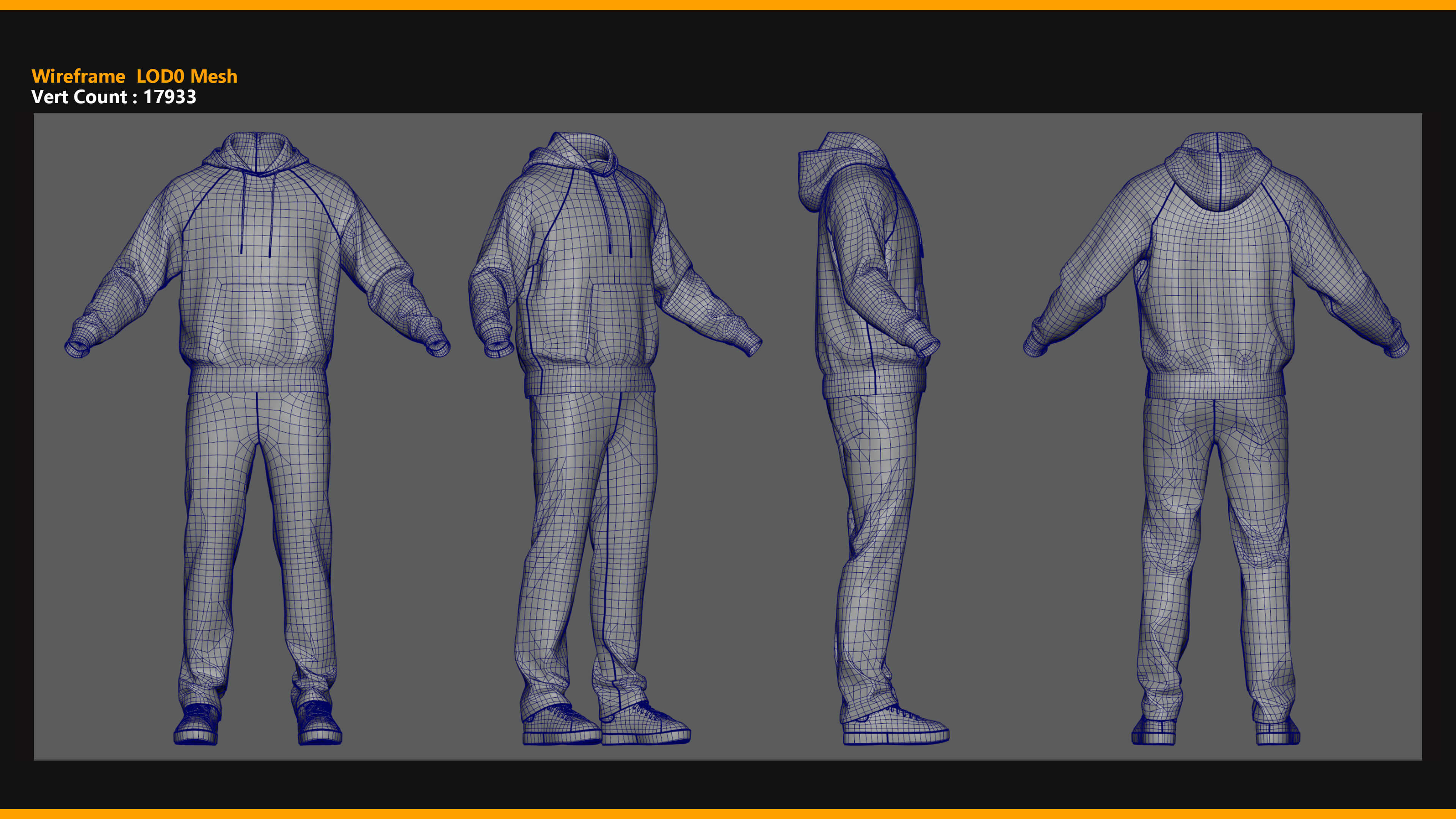 Urban Street Casual Outfit 003 ZBrush / Clo3D & Marvelo 3D Model