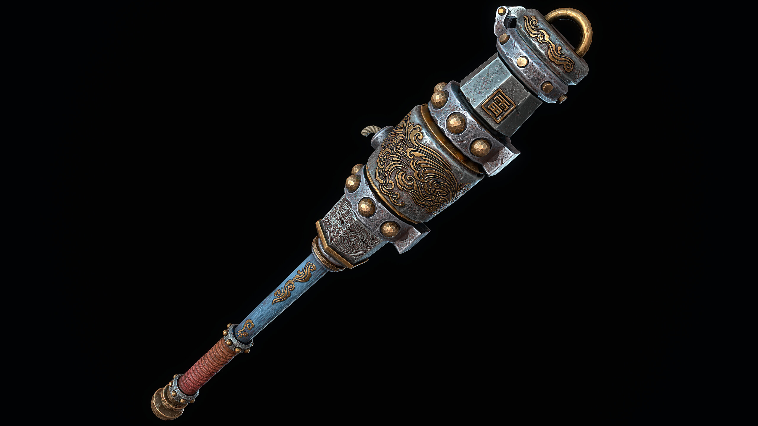 Ornate Mace Cannon 3D Model