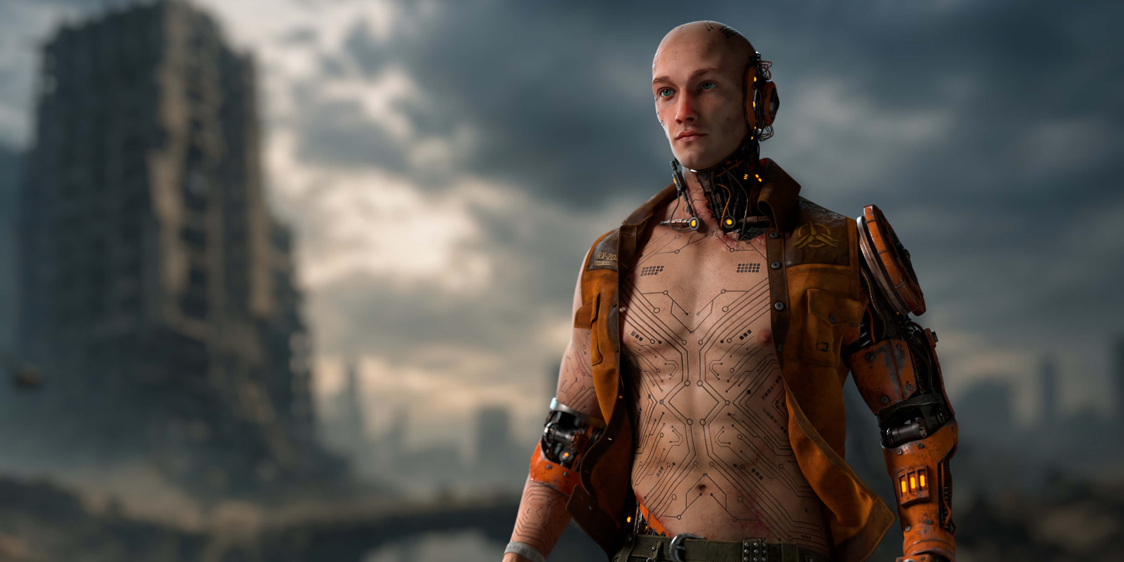 The Wasteland Hero 3D Render, Digital Artwork by Chithra