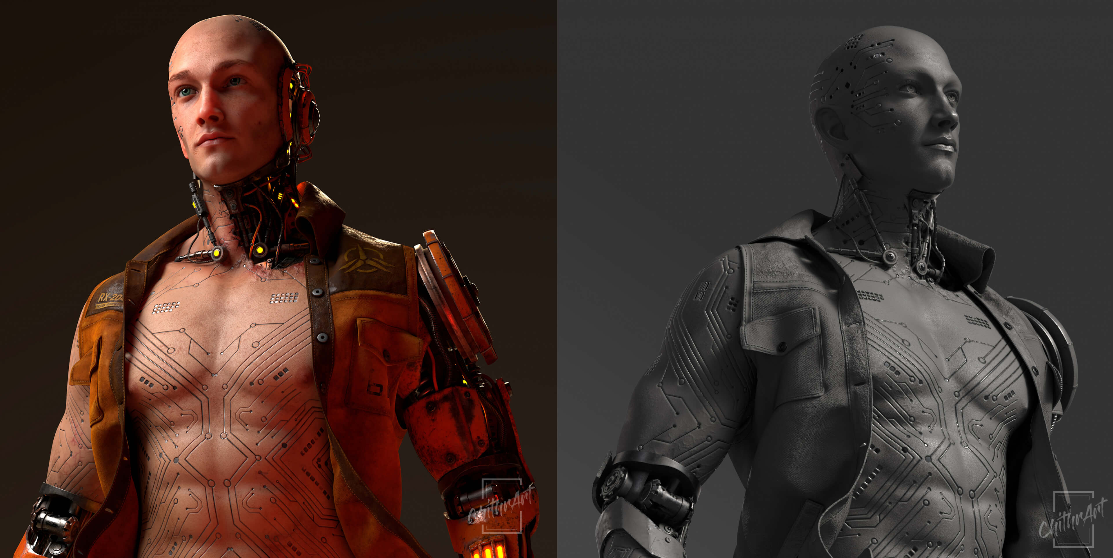 The Wasteland Hero 3D Render, Digital Artwork by Chithra