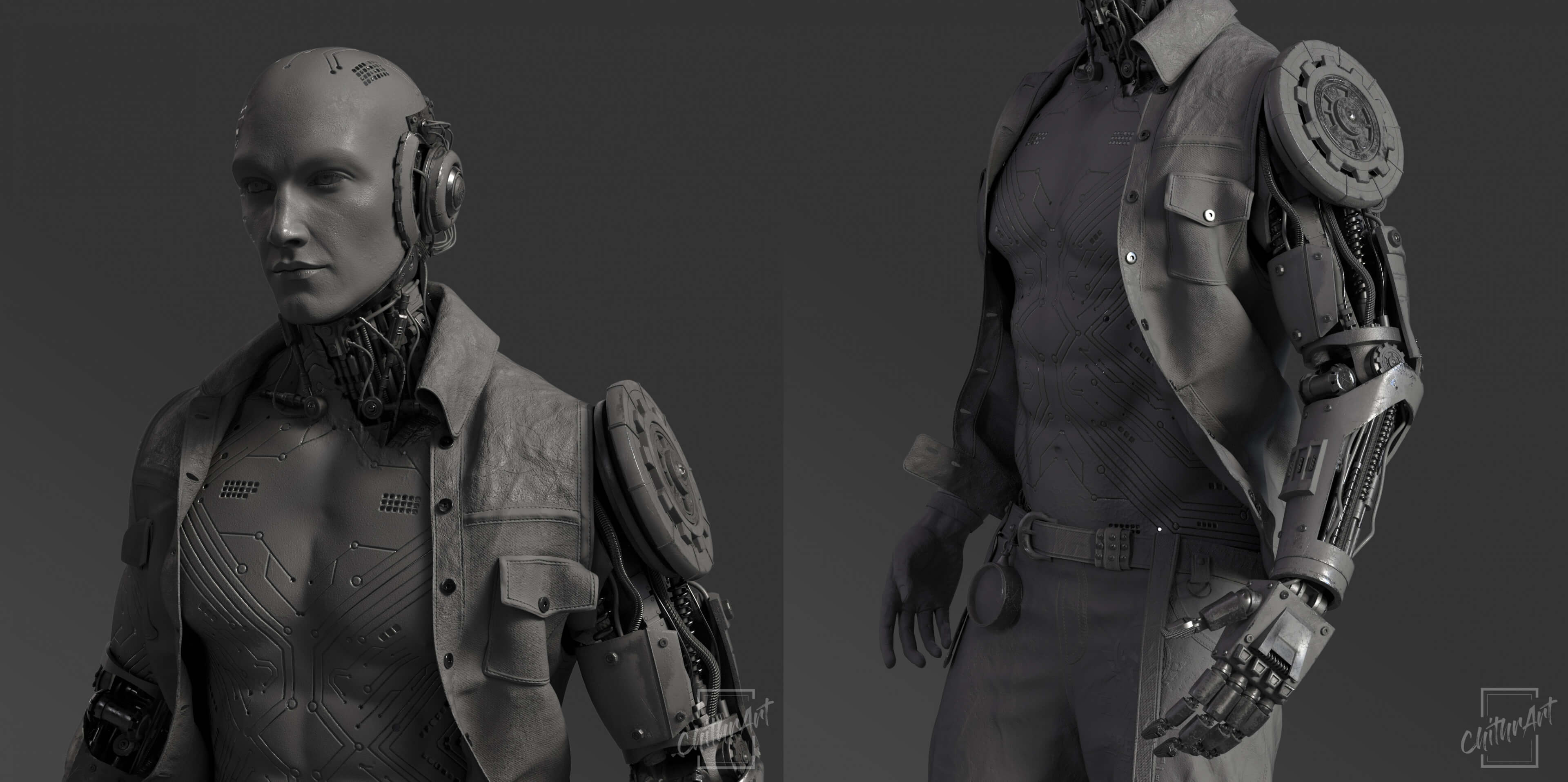 The Wasteland Hero 3D Render, Digital Artwork by Chithra