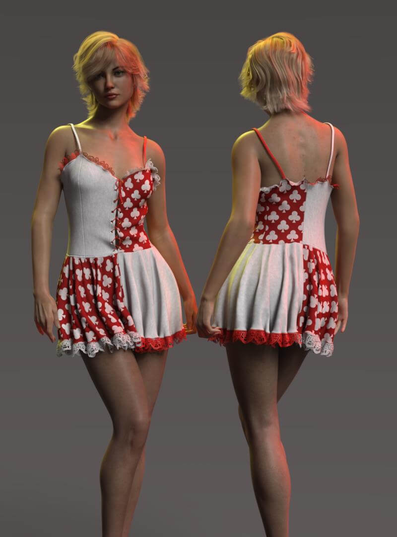 dForce Trickster Dress for Genesis 9 and Genesis 8 Female - Daz Content ...