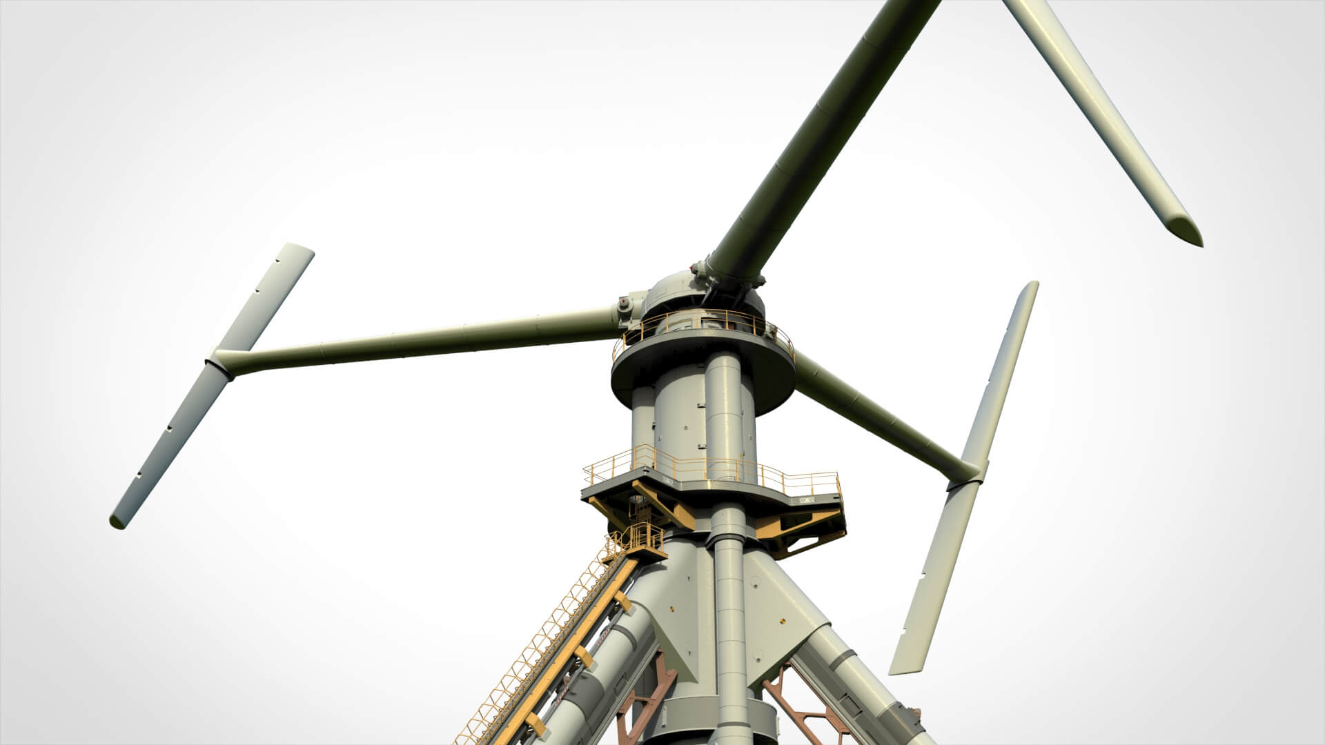 Sci-Fi Wind Turbine 5 3D Render, Digital Artwork by Chtazi