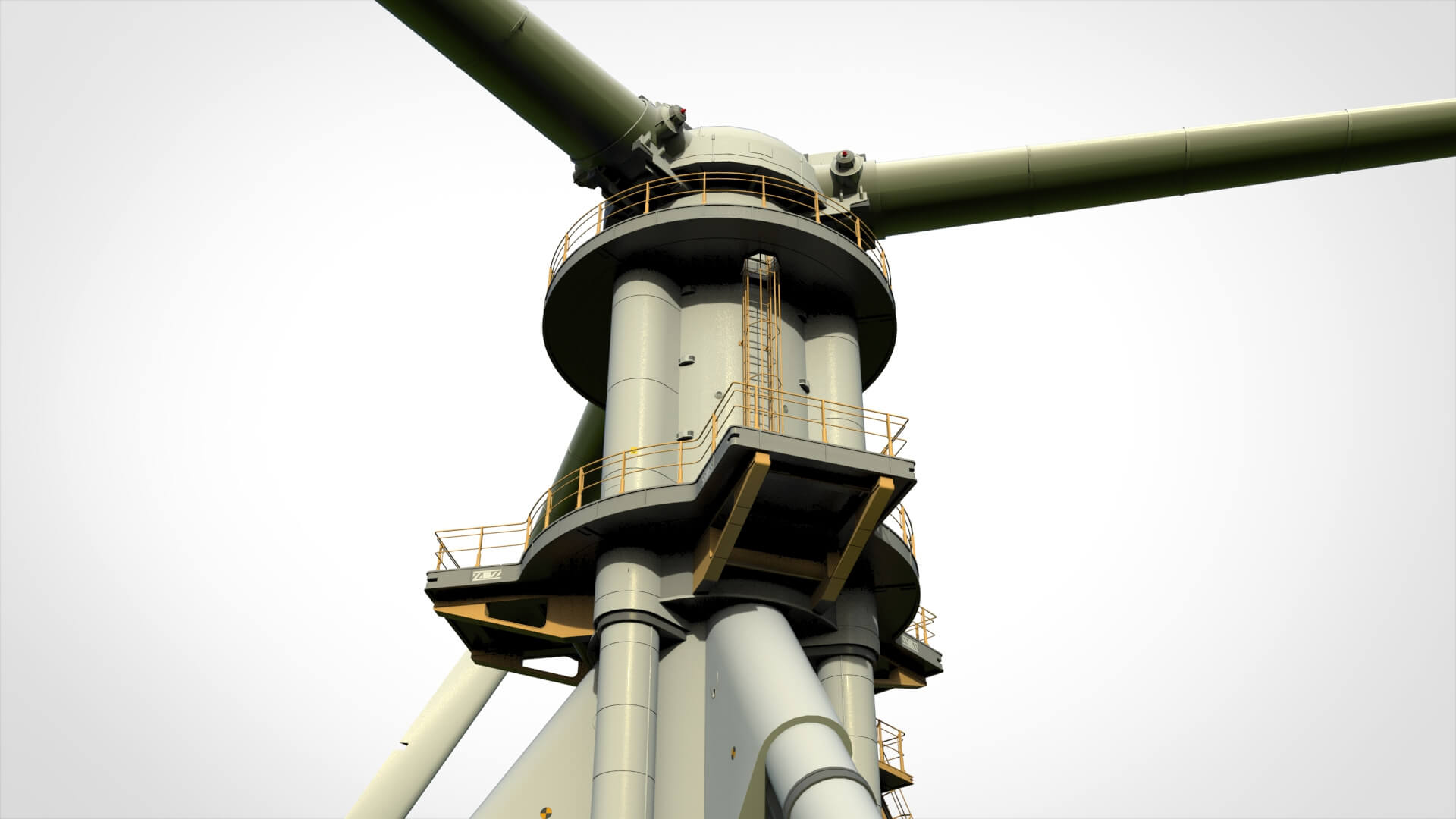 Sci-Fi Wind Turbine 5 3D Render, Digital Artwork by Chtazi