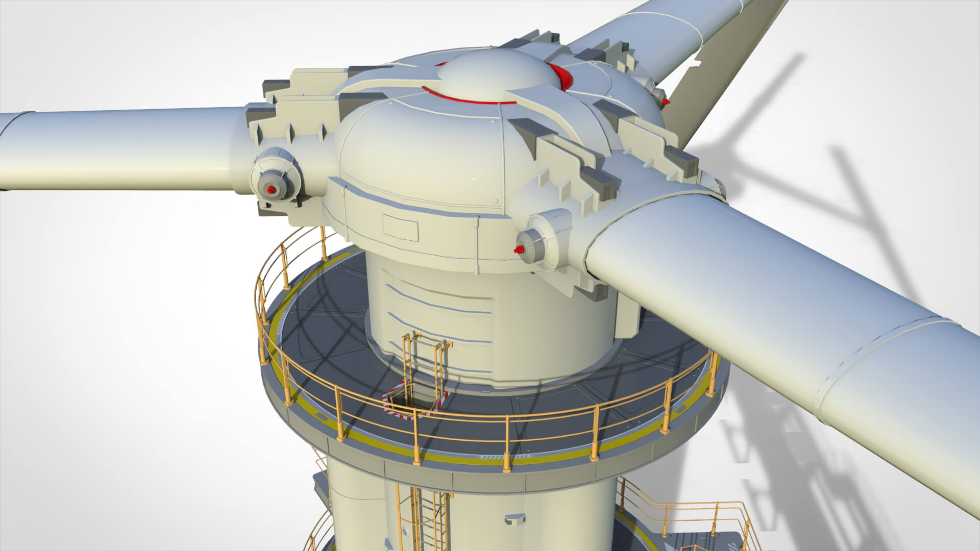 Sci-Fi Wind Turbine 5 3D Render, Digital Artwork by Chtazi