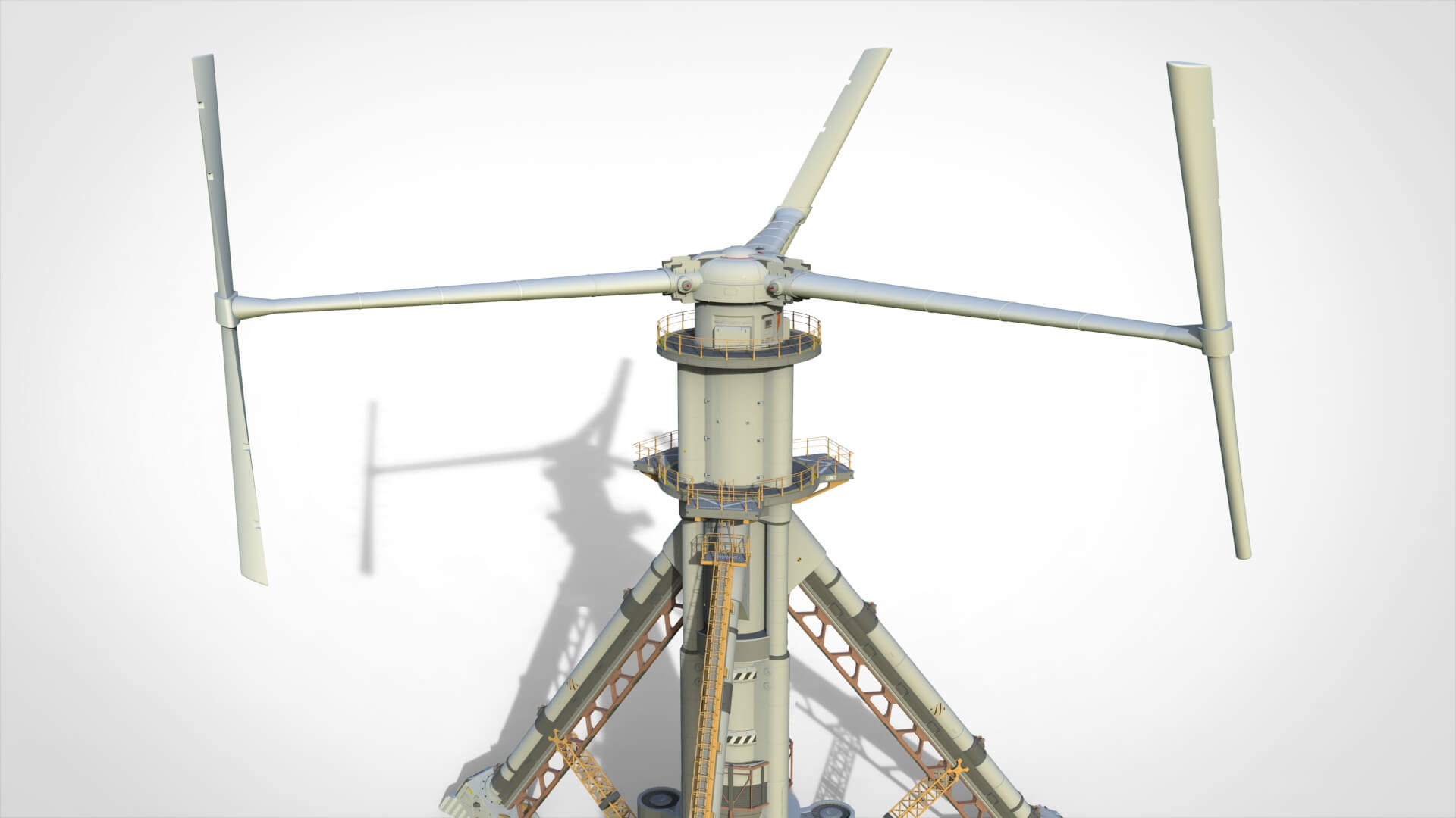 Sci-Fi Wind Turbine 5 3D Model