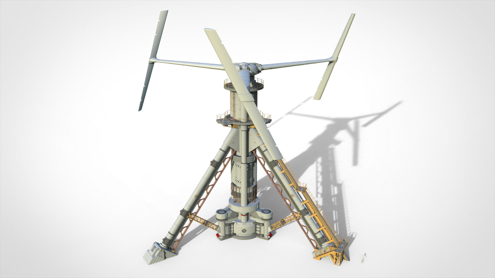 Sci-Fi Wind Turbine 5 3D Model