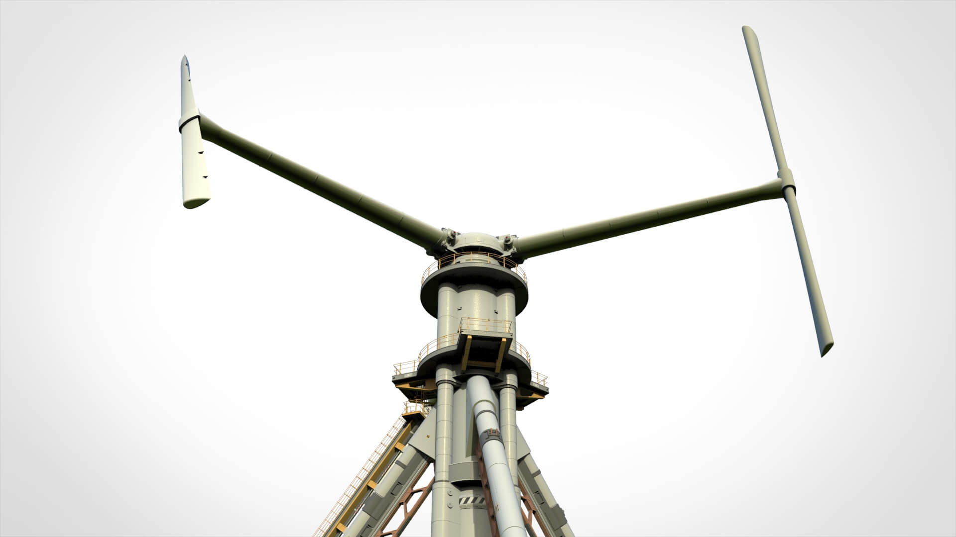 Sci-Fi Wind Turbine 5 3D Model