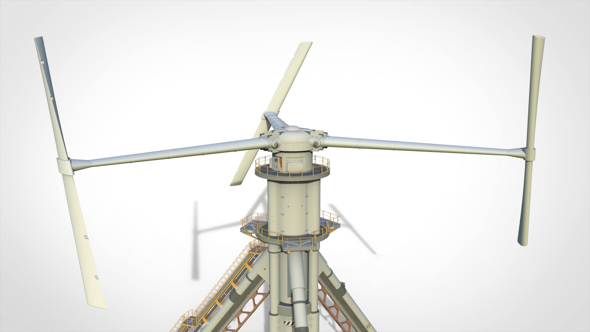 Sci-Fi Wind Turbine 5 3D Model