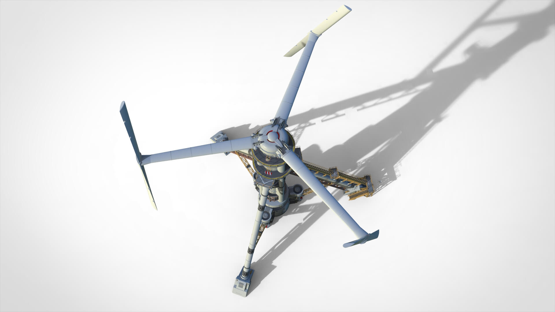 Sci-Fi Wind Turbine 5 3D Model