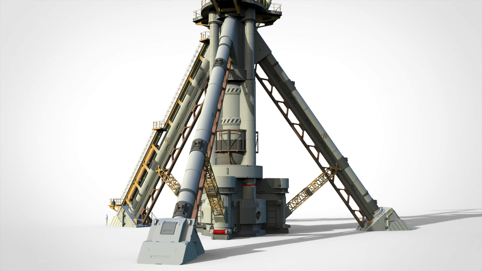 Sci-Fi Wind Turbine 5 3D Model