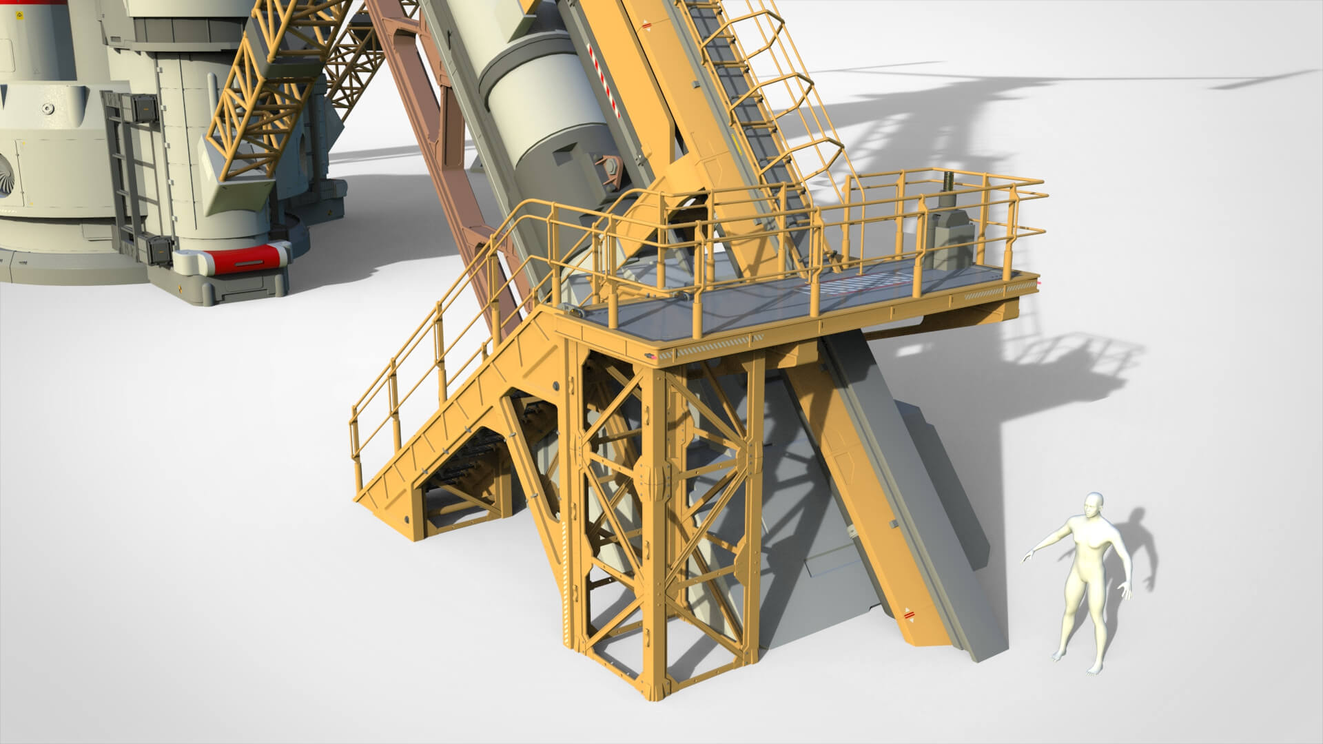 Sci-Fi Wind Turbine 5 3D Model
