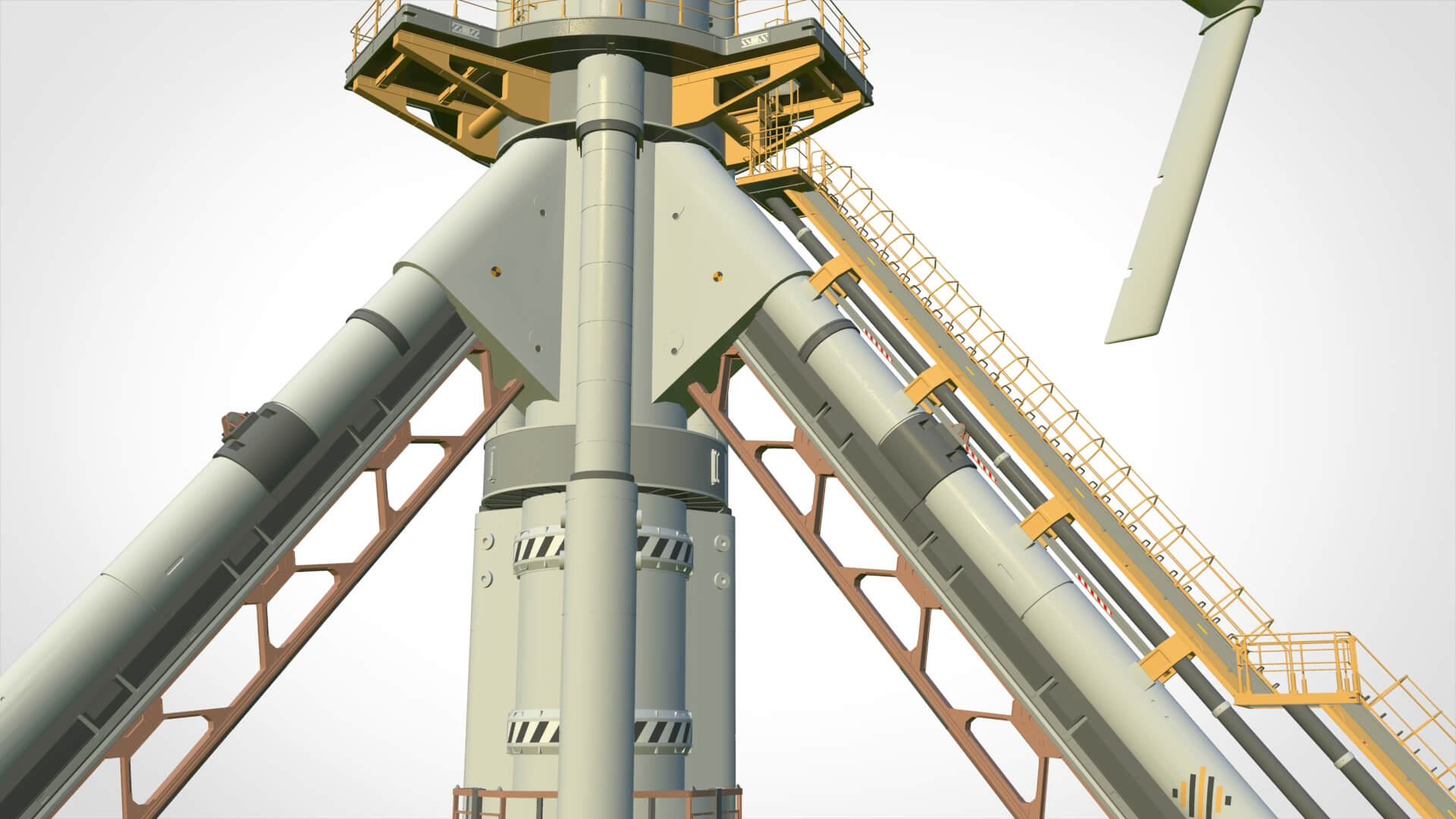 Sci-Fi Wind Turbine 5 3D Model