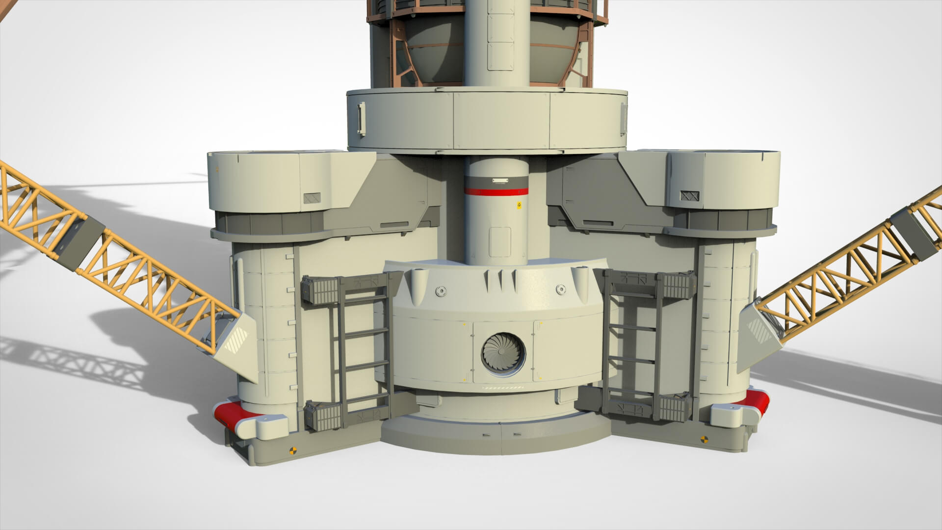 Sci-Fi Wind Turbine 5 3D Model