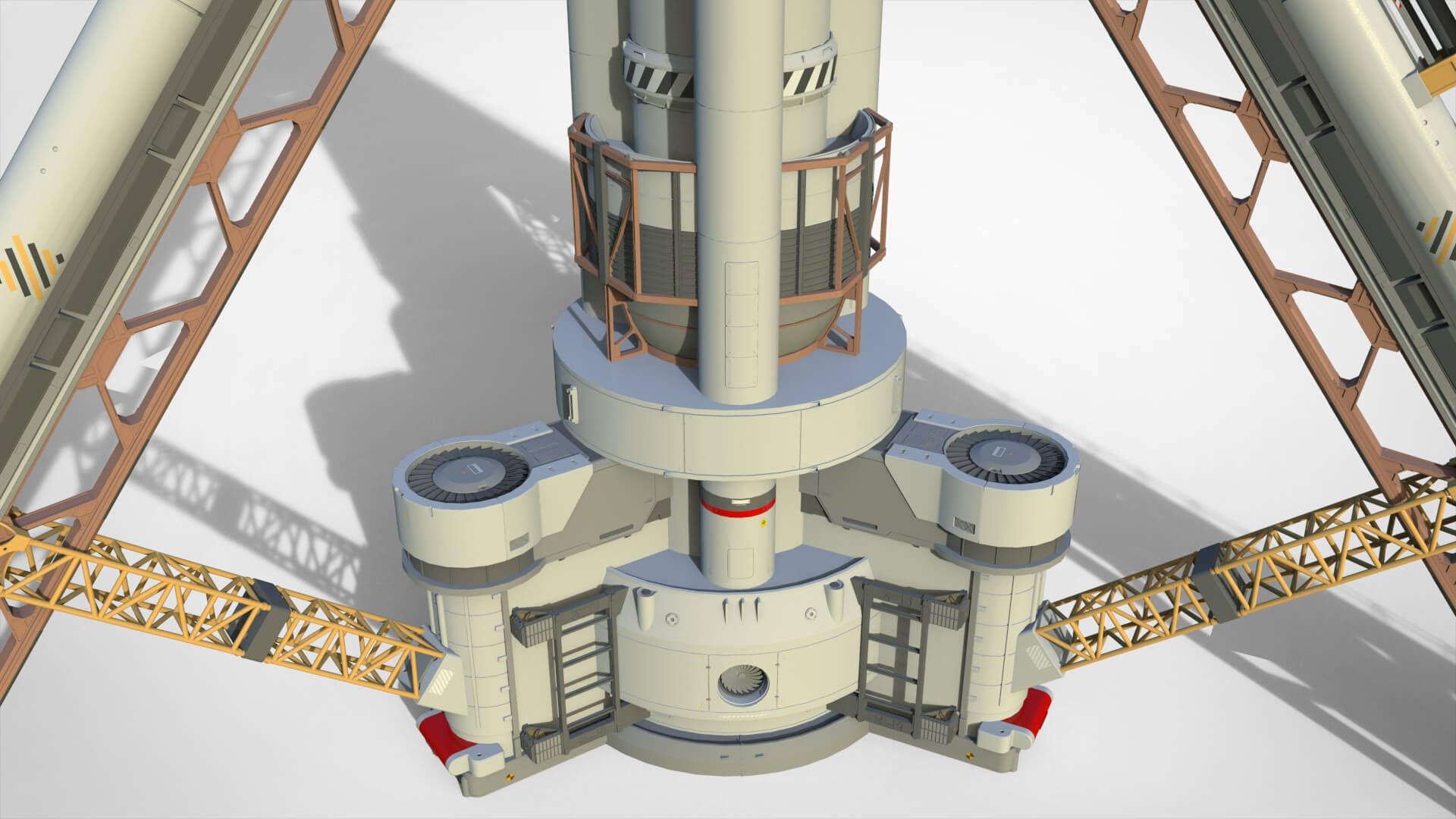 Sci-Fi Wind Turbine 5 3D Model