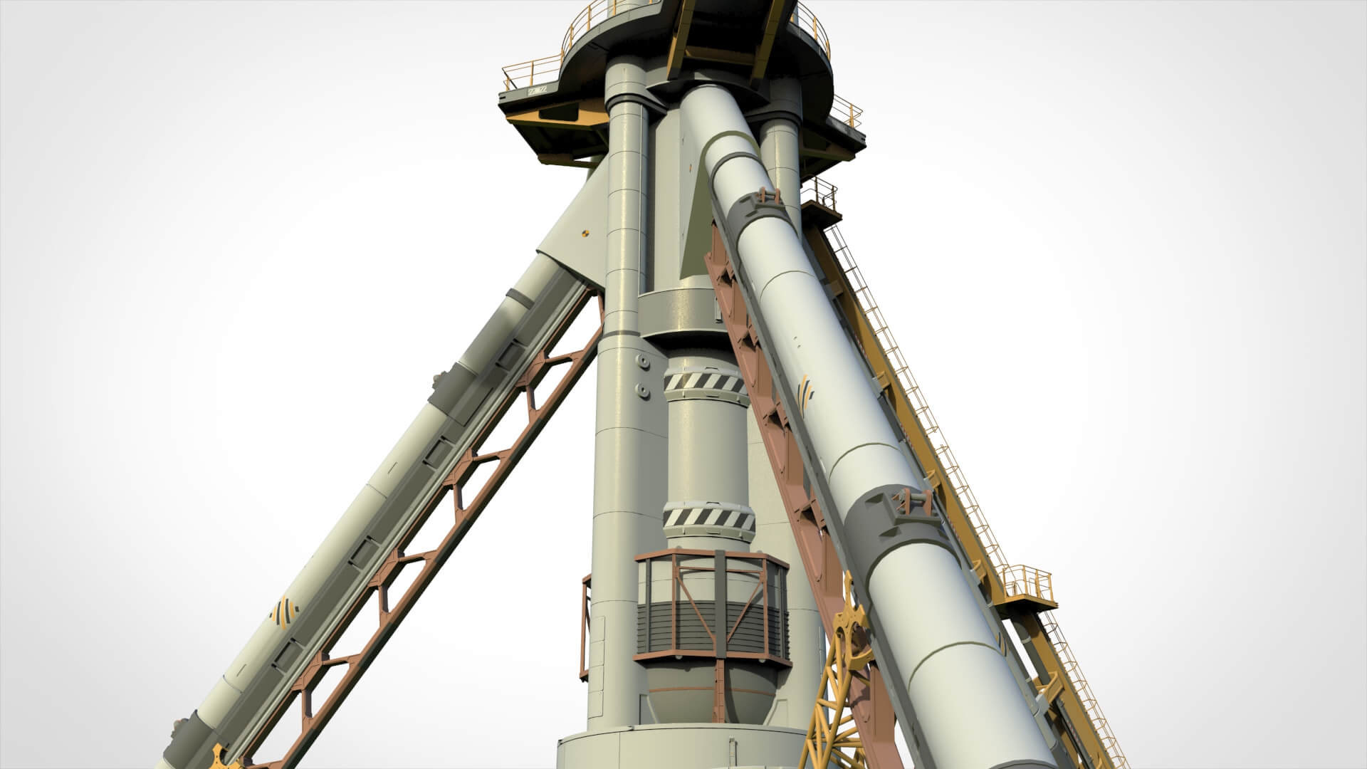 Sci-Fi Wind Turbine 5 3D Model