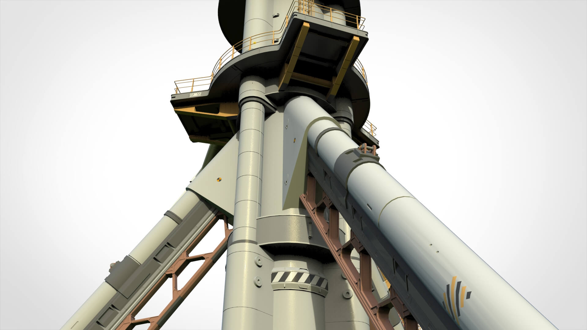 Sci-Fi Wind Turbine 5 3D Model