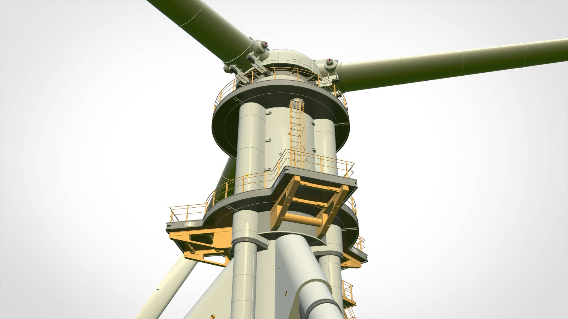 Sci-Fi Wind Turbine 5 3D Model