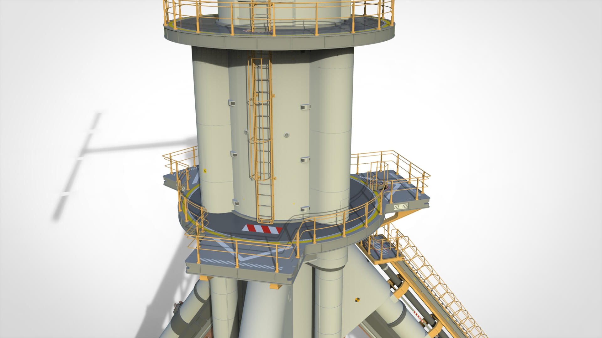 Sci-Fi Wind Turbine 5 3D Model