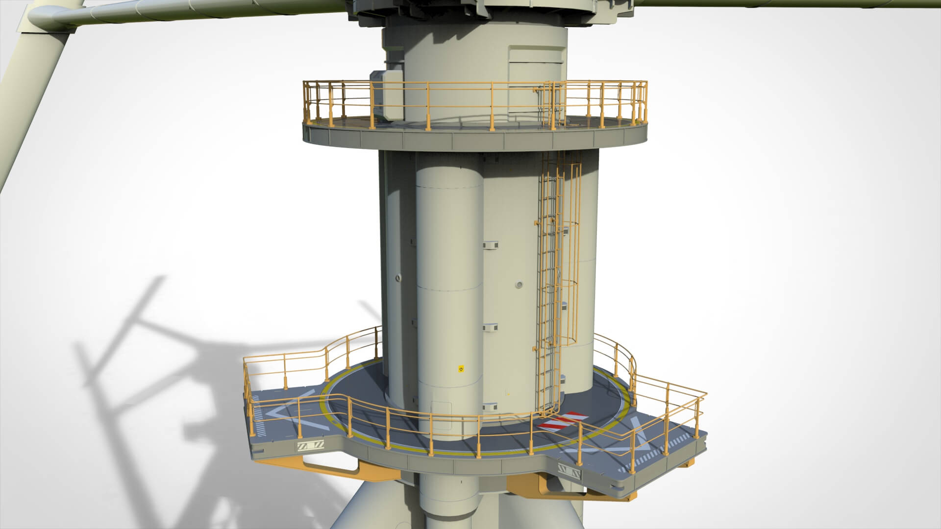 Sci-Fi Wind Turbine 5 3D Model