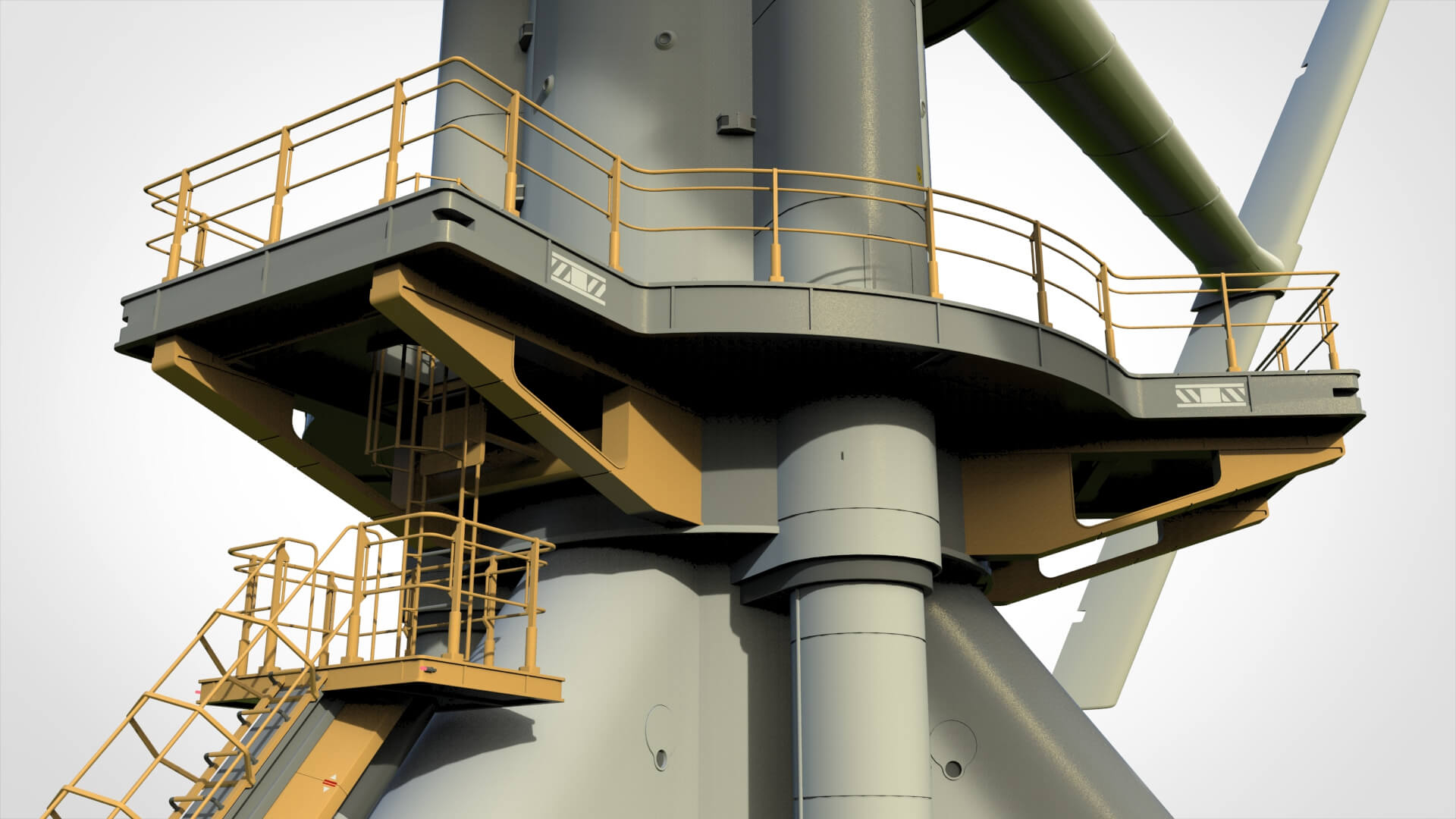 Sci-Fi Wind Turbine 5 3D Model