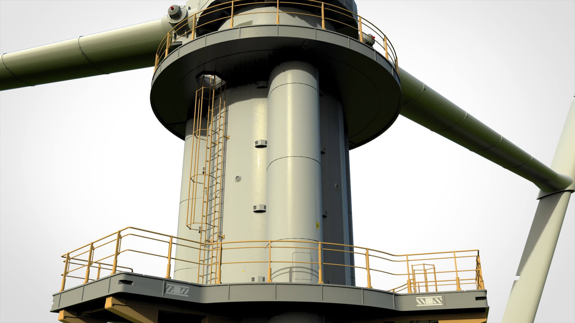 Sci-Fi Wind Turbine 5 3D Model