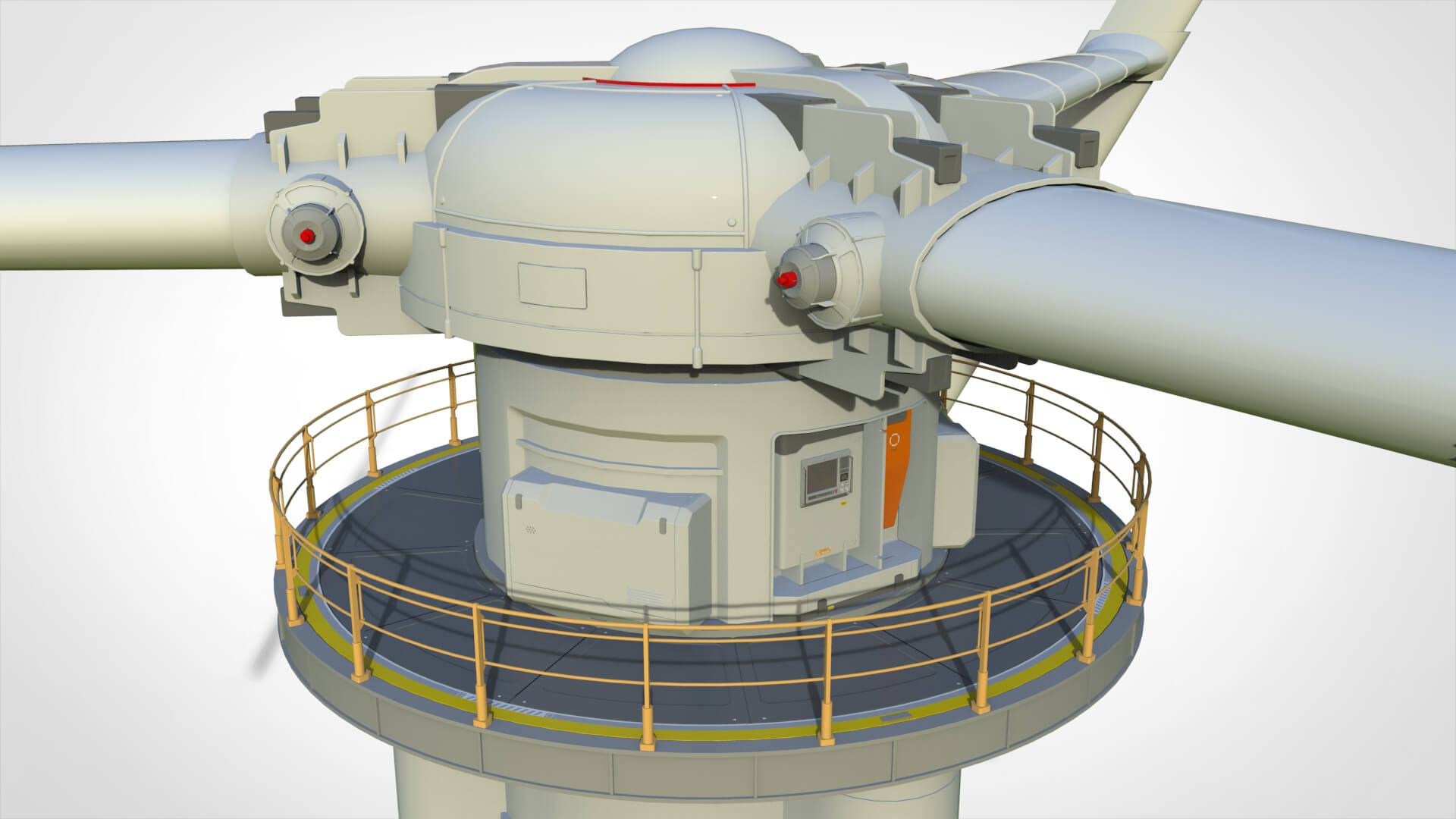 Sci-Fi Wind Turbine 5 3D Model
