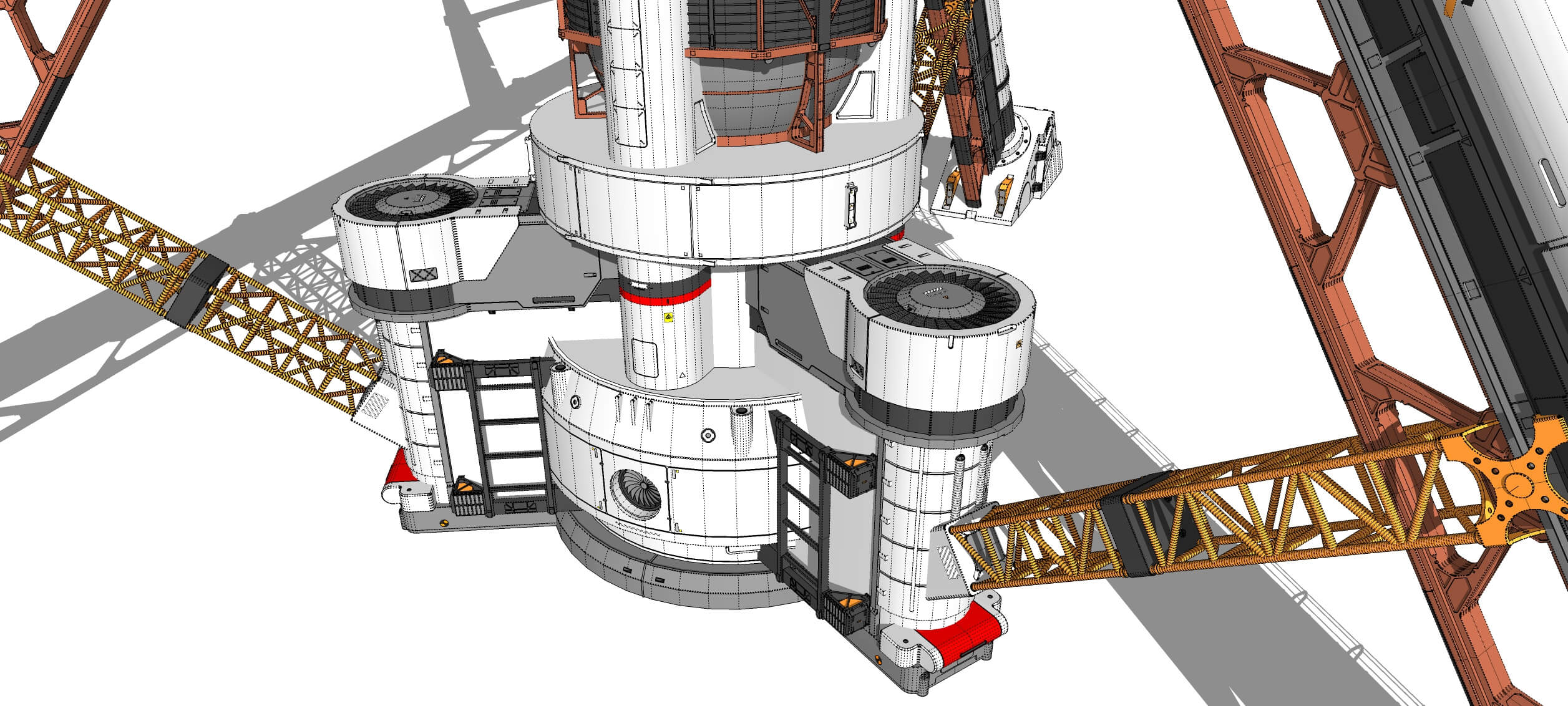 Sci-Fi Wind Turbine 5 3D Model