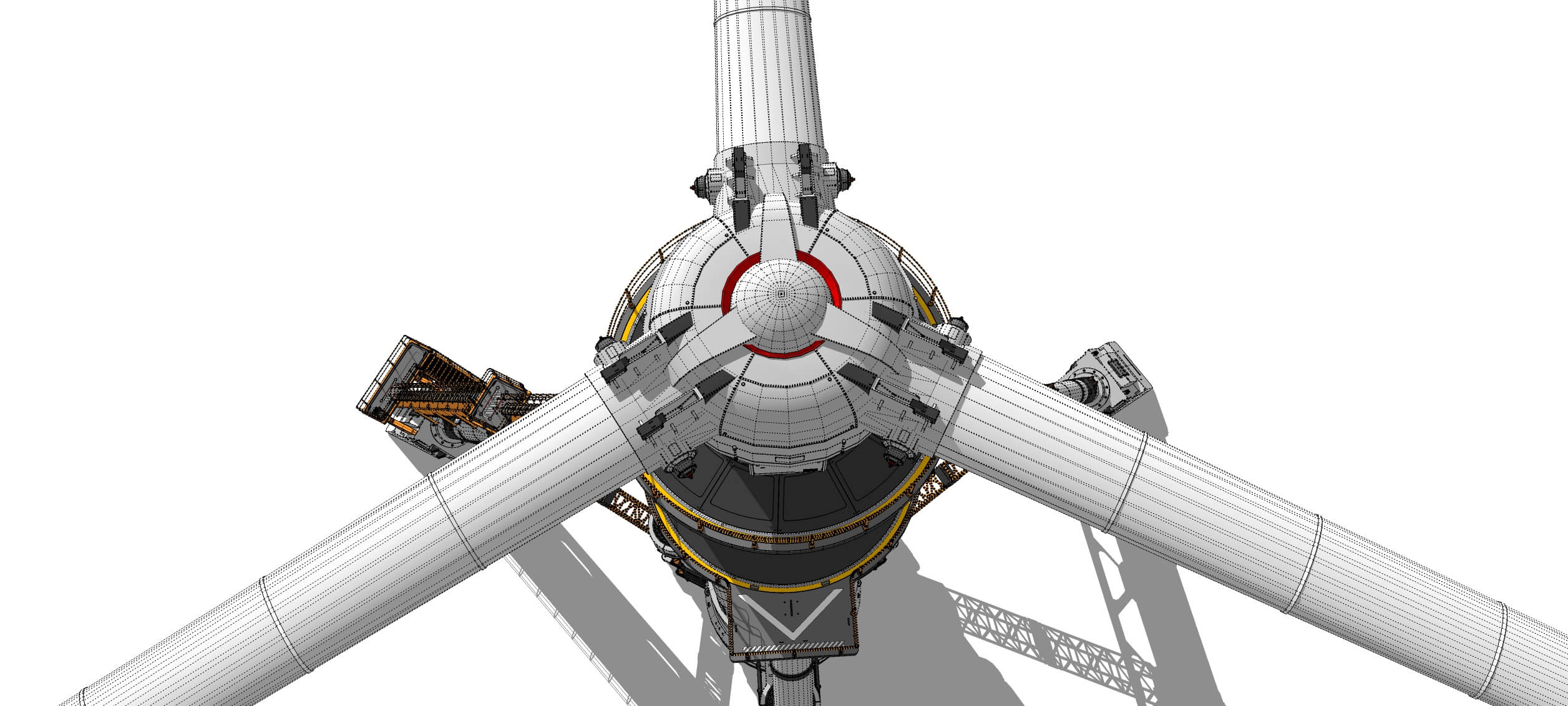 Sci-Fi Wind Turbine 5 3D Model