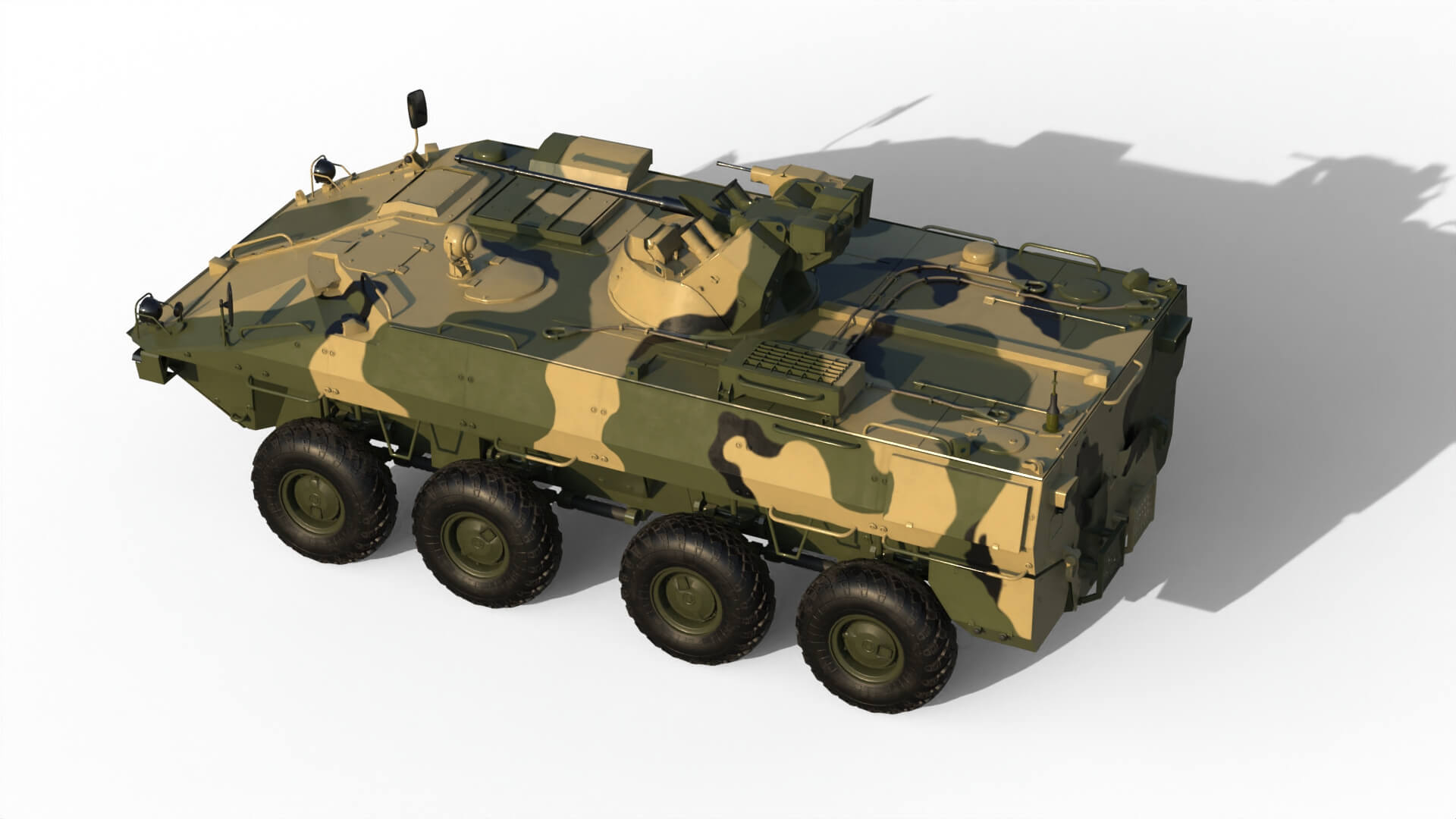 BTR-22 Armoured Personnel Carrier 3D Model