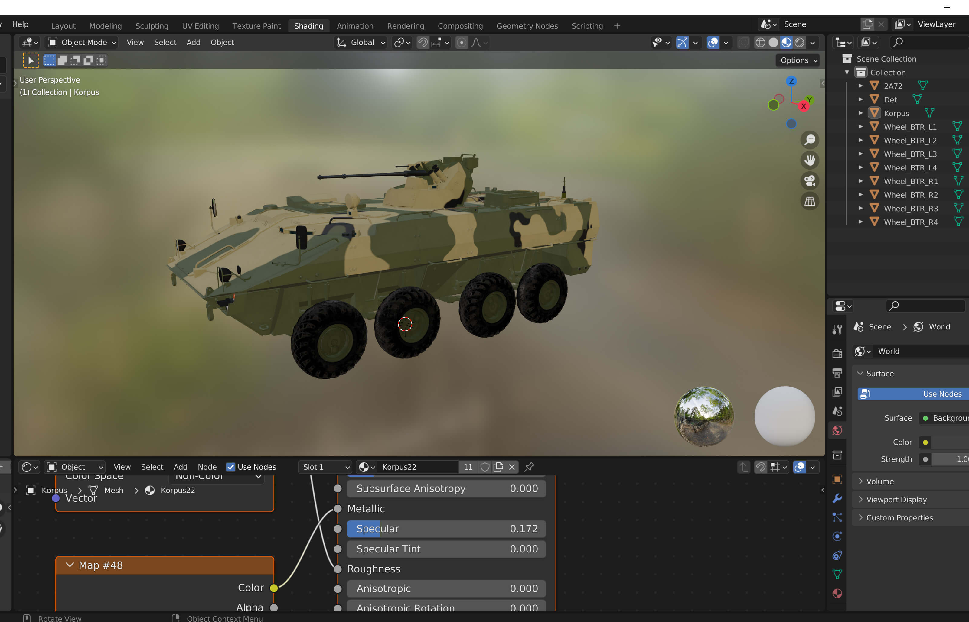 BTR-22 Armoured Personnel Carrier 3D Model