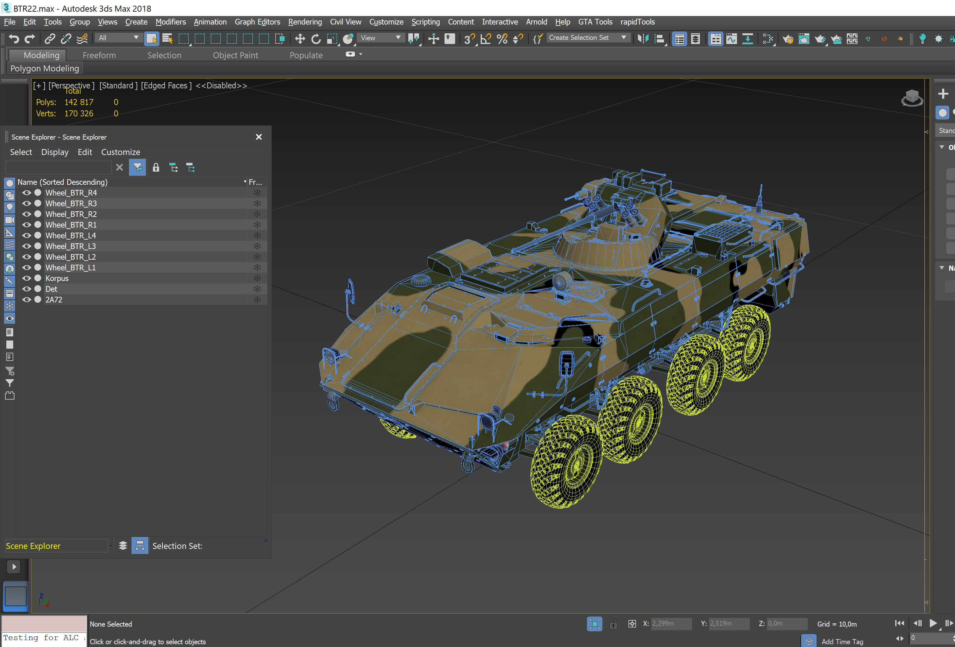 BTR-22 Armoured Personnel Carrier 3D Model