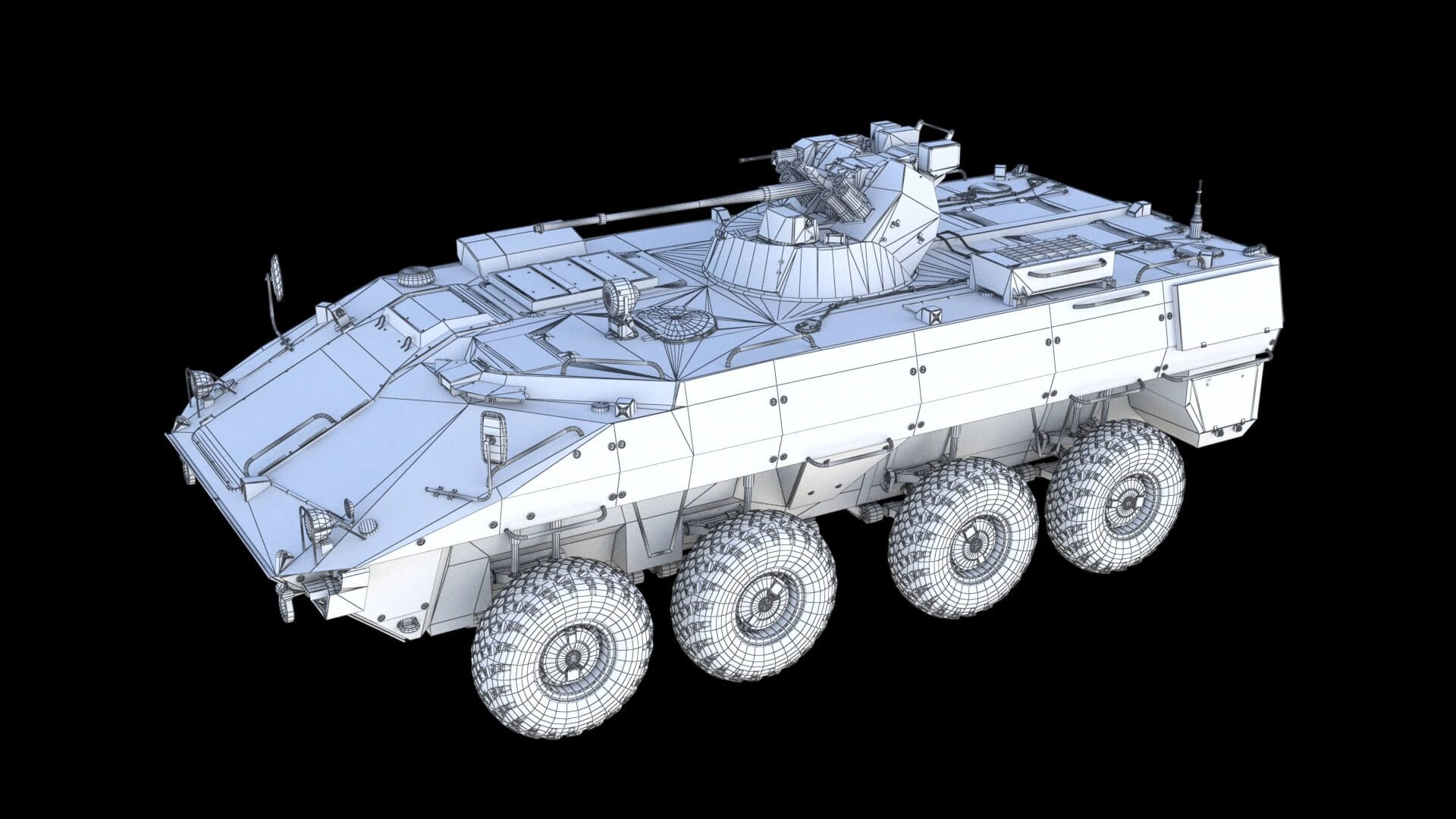 BTR-22 Armoured Personnel Carrier 3D Model