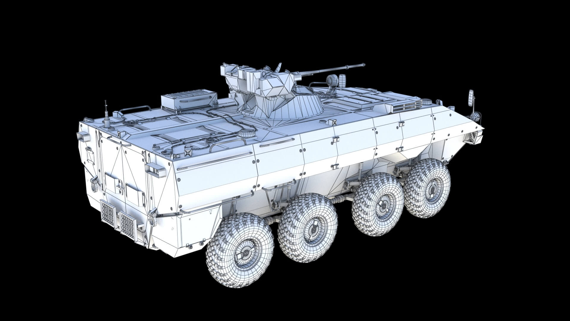 BTR-22 Armoured Personnel Carrier 3D Model