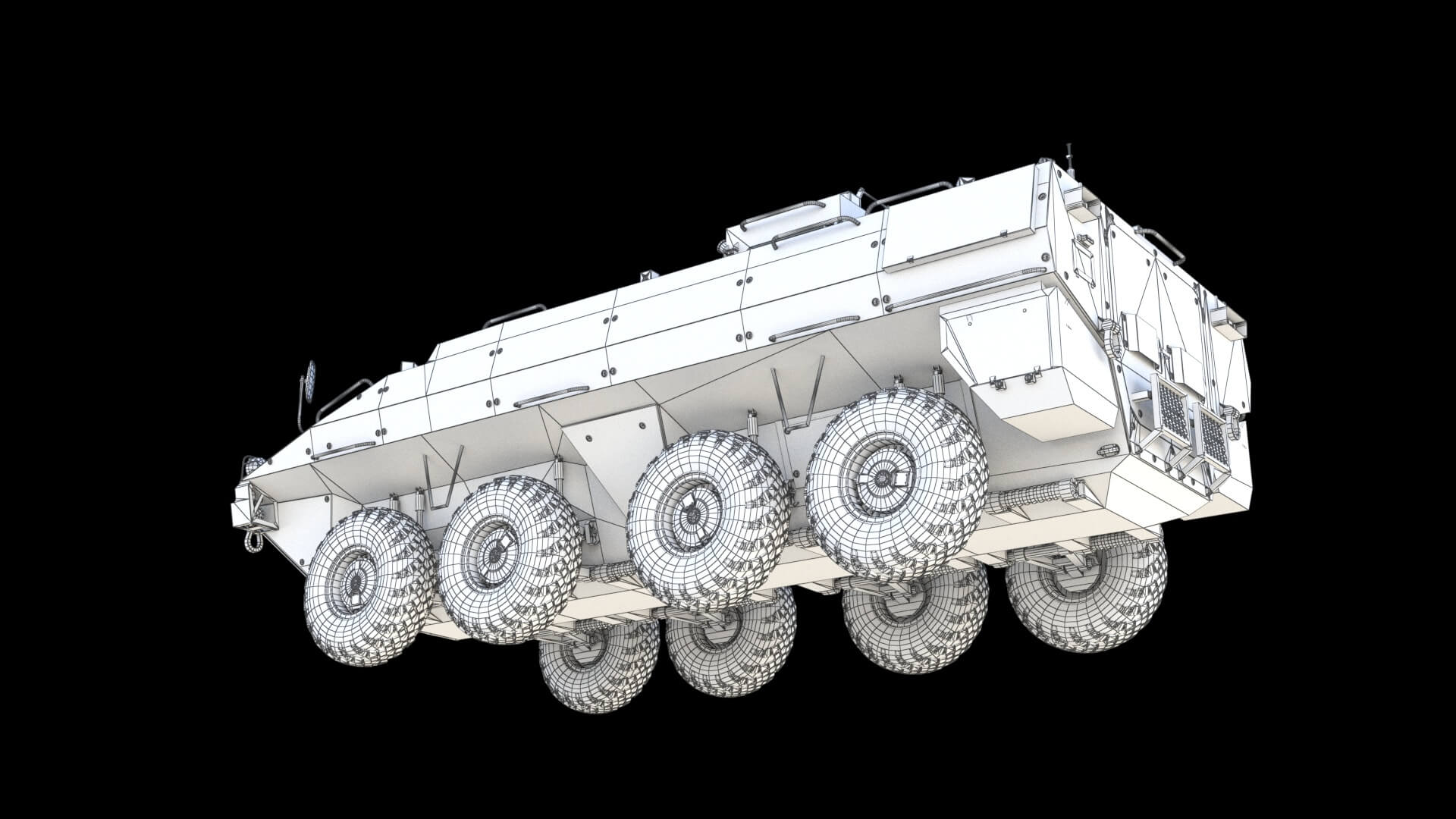 BTR-22 Armoured Personnel Carrier 3D Model