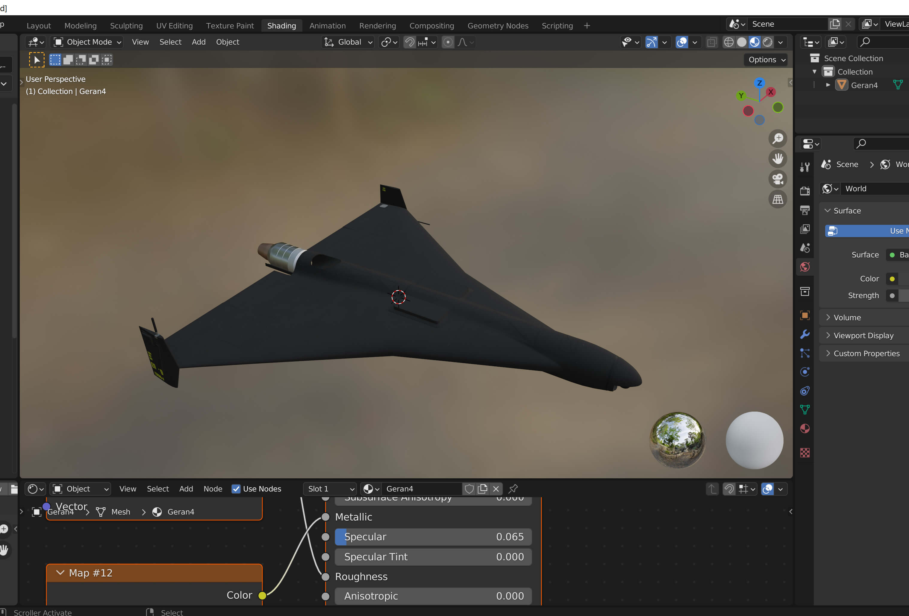 Geran-4 Drone 3D Model