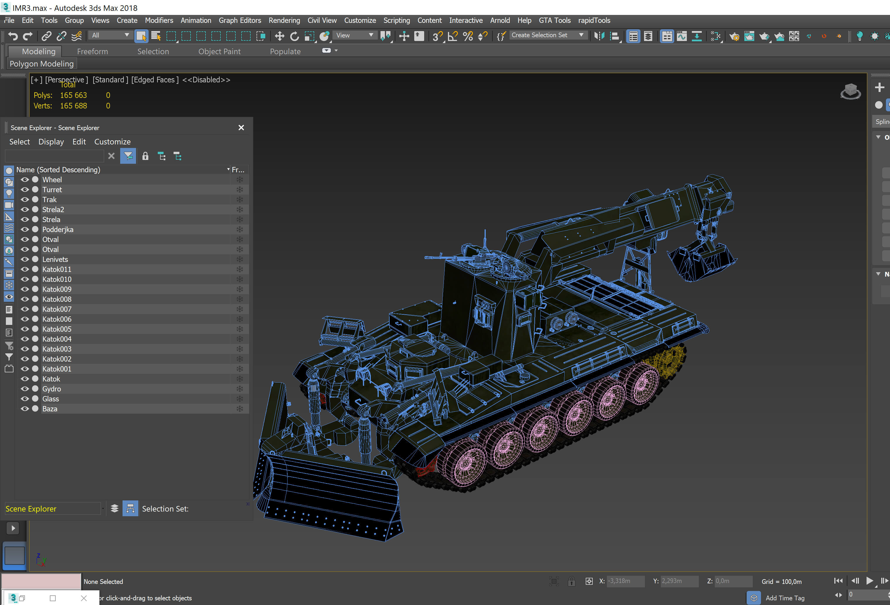 IMR-3M Multipurpose Engineering Vehicle 3D Model