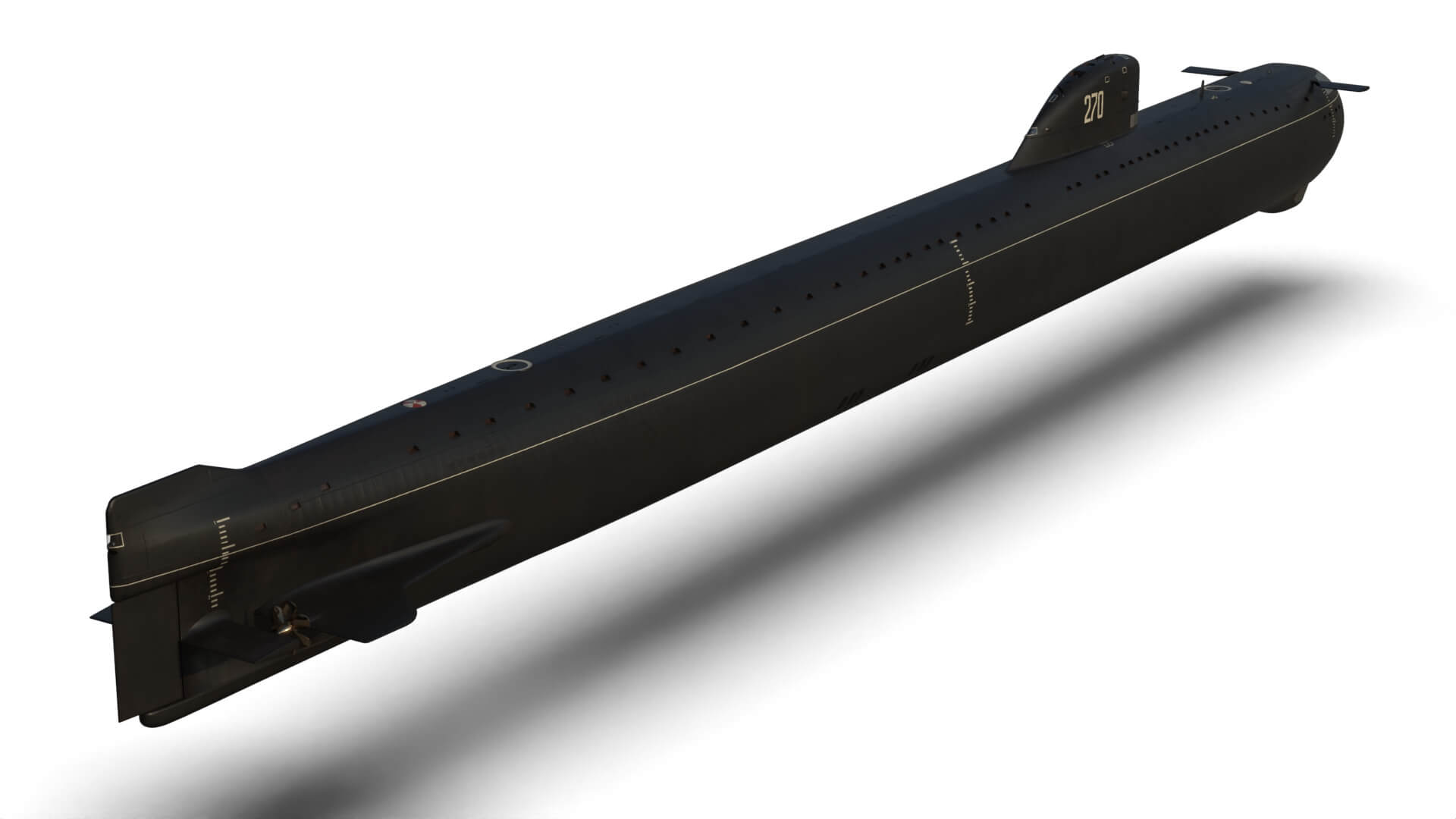 K-3 Submarine Project 627 3D Model