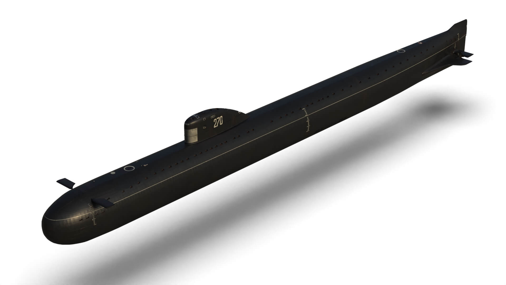 K-3 Submarine Project 627 3D Model